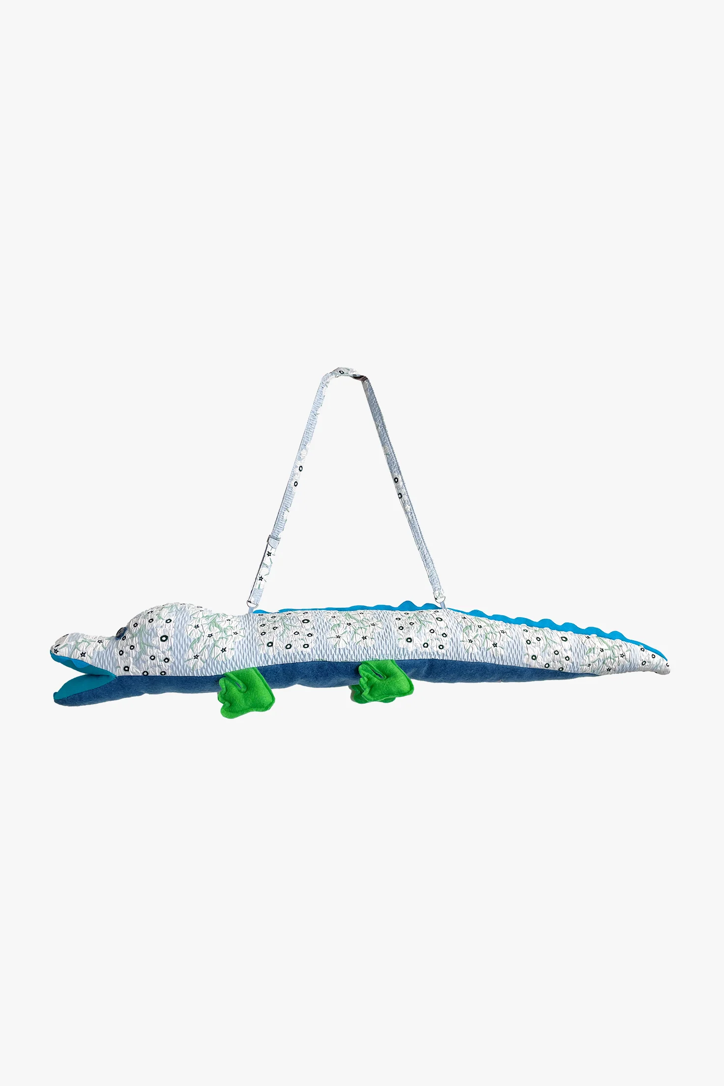 Alligator Bag- Sky Blue Multi