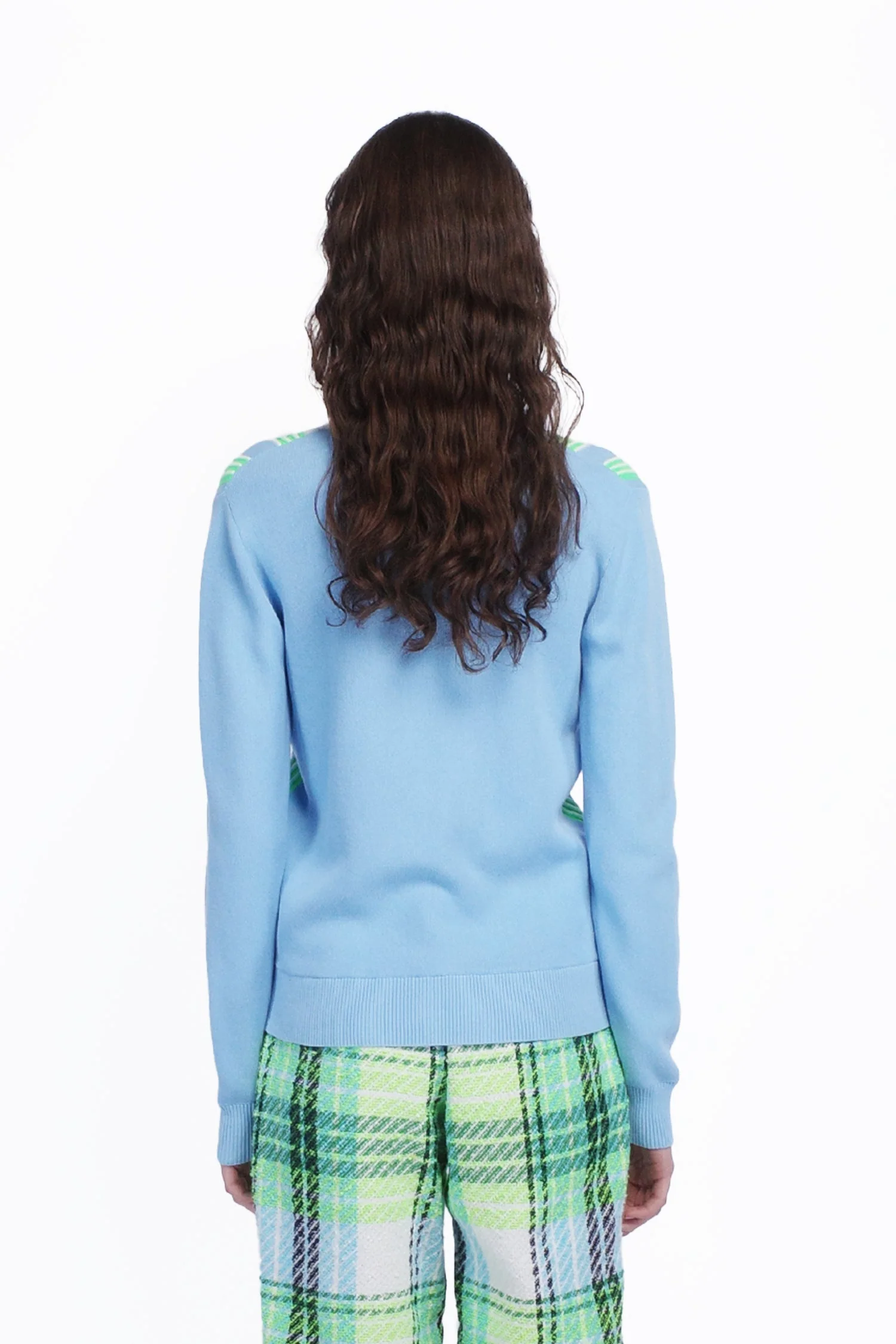 Amalfi Knit Cardigan - Baby Blue - Image 4