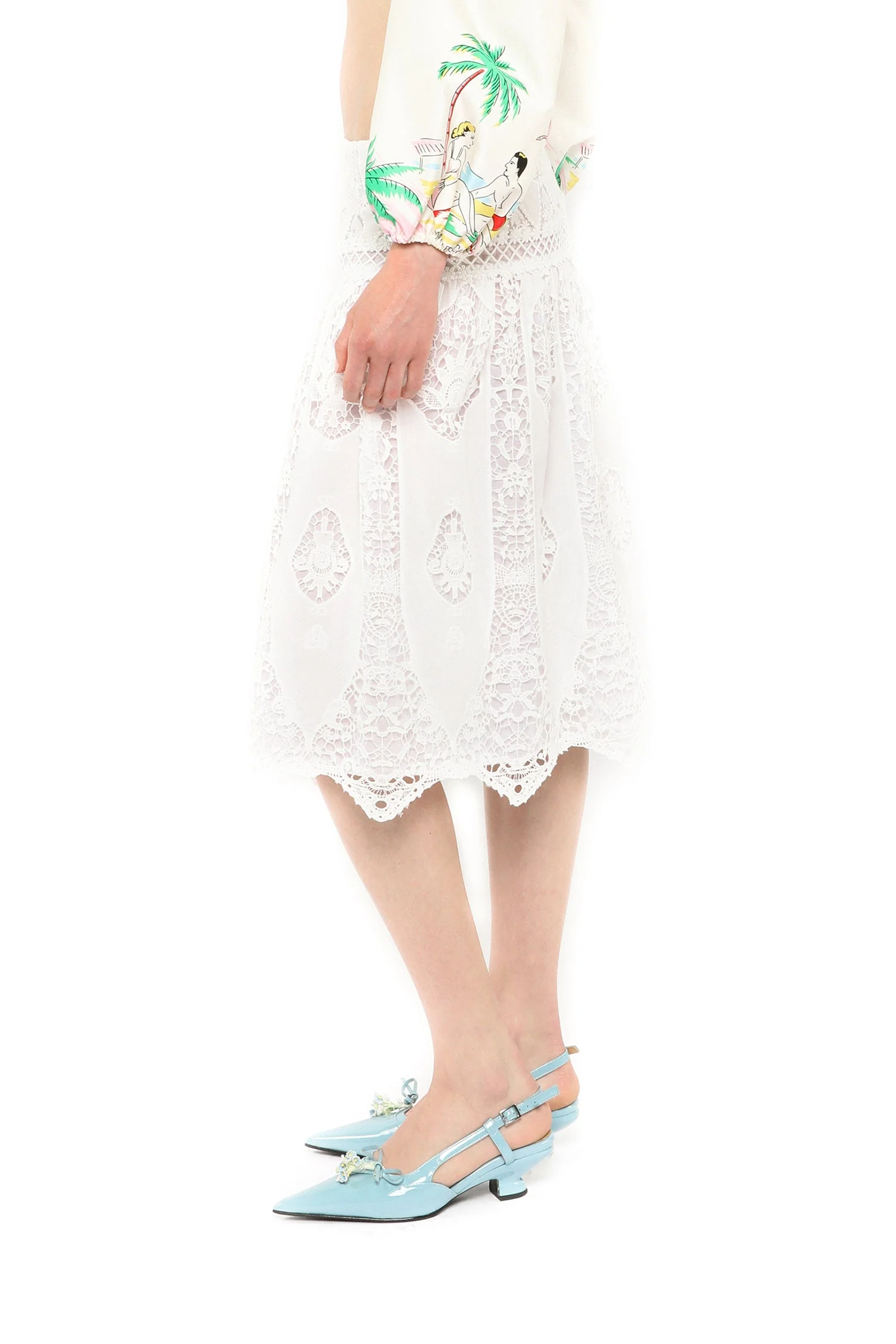 Applique Lace Combo Skirt - Image 3