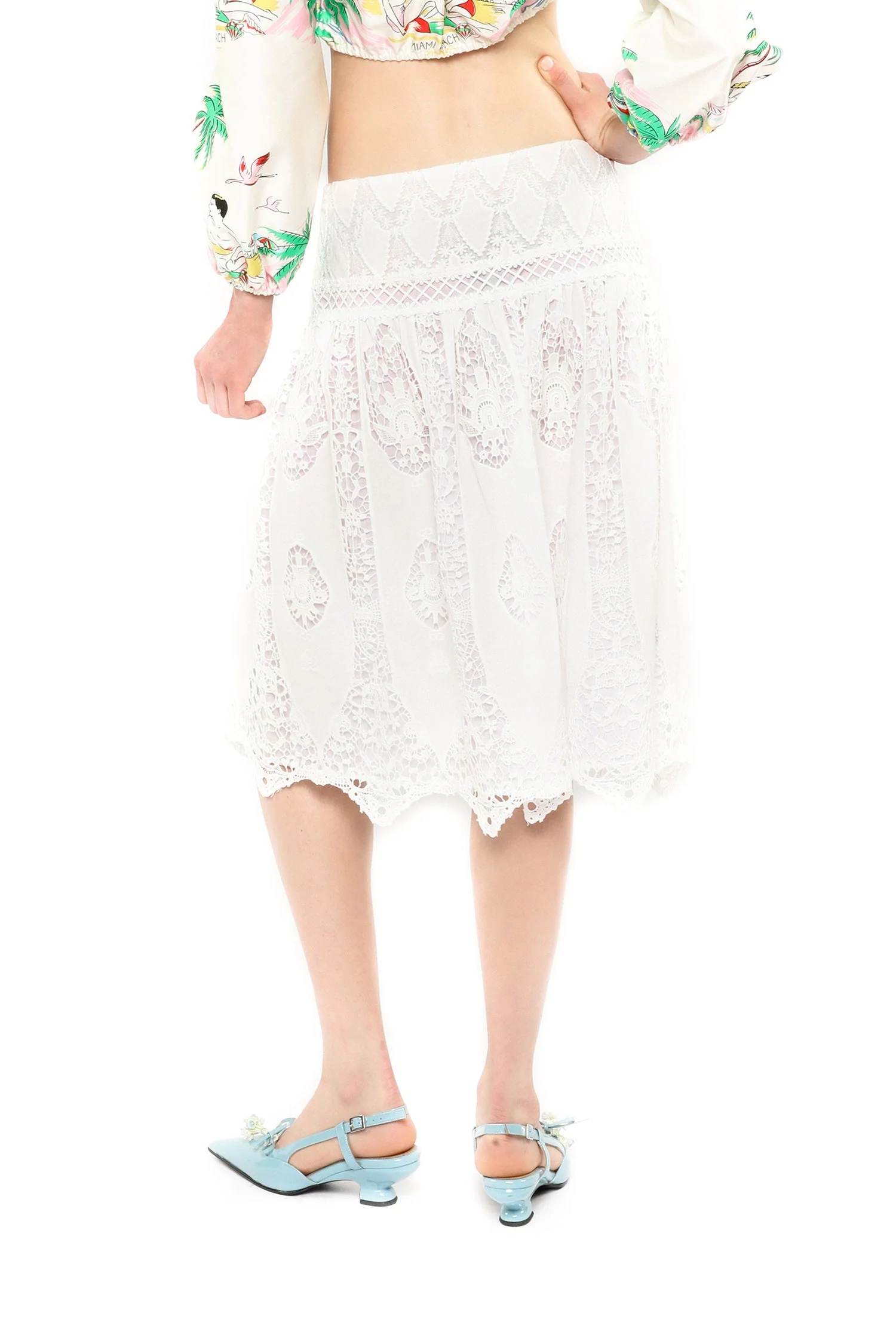 Applique Lace Combo Skirt - Image 4