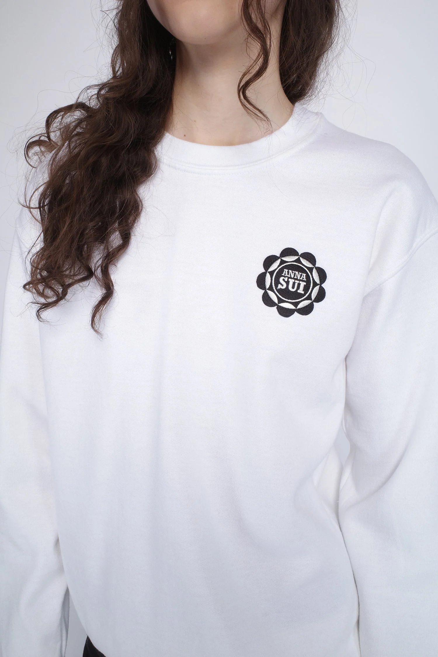 Anna Sui Wings Crew Neck Sweatshirt-White - Image 6