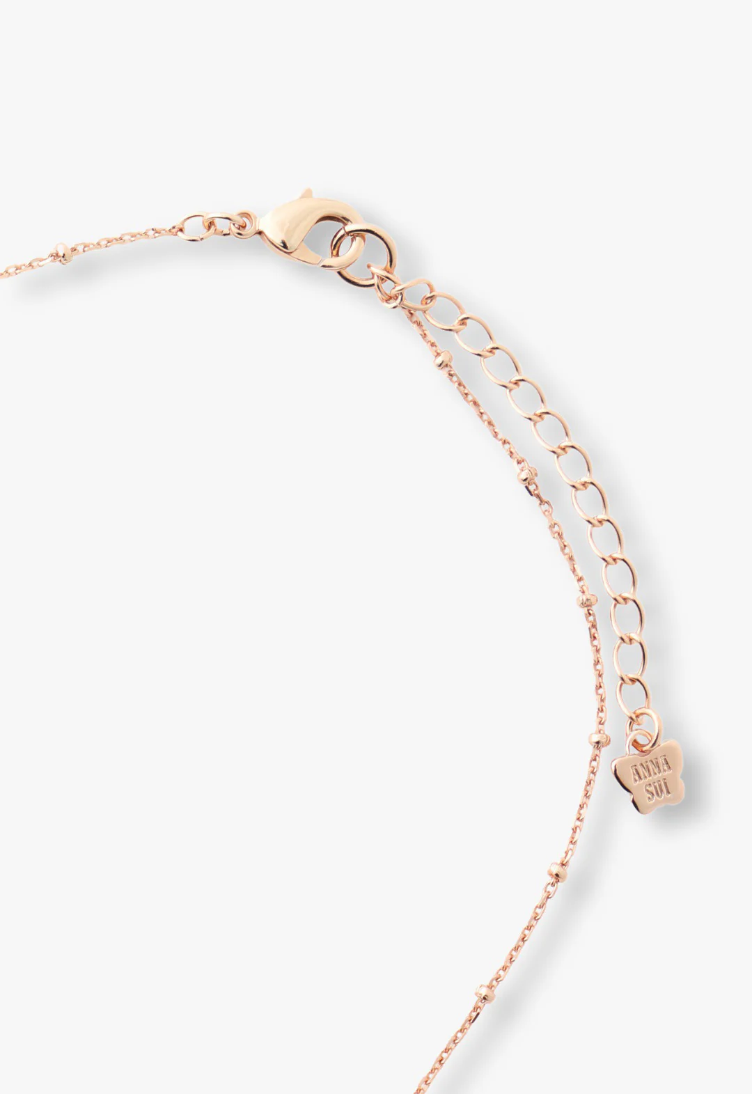 Bejeweled Butterfly Necklace - Pink Rose Gold - Image 3