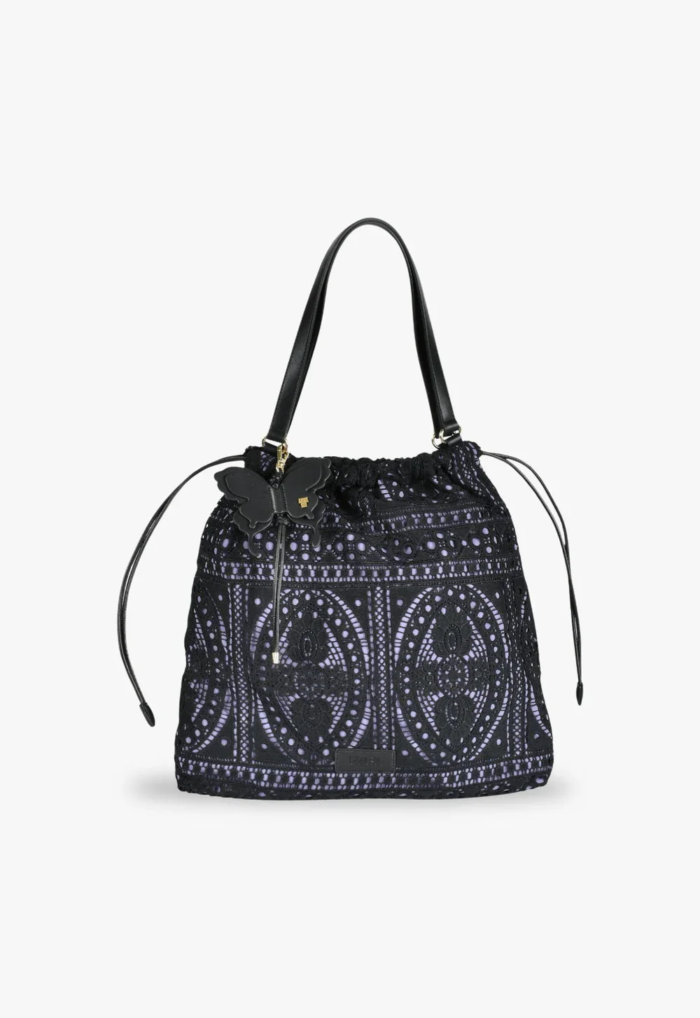 Violet Allure Lace Tote Bag