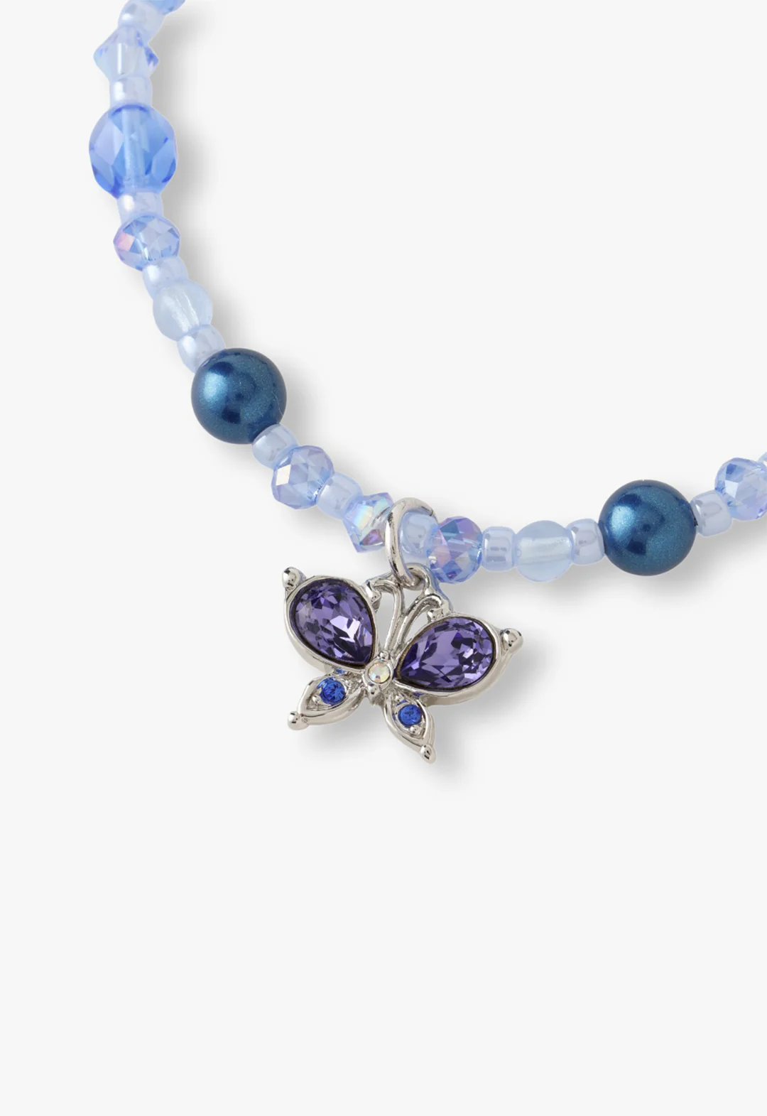Butterfly Charm Bracelet - Silver - Image 2