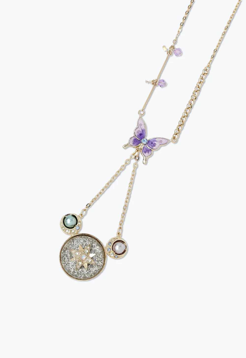 Butterfly Crescent Necklace - Image 3
