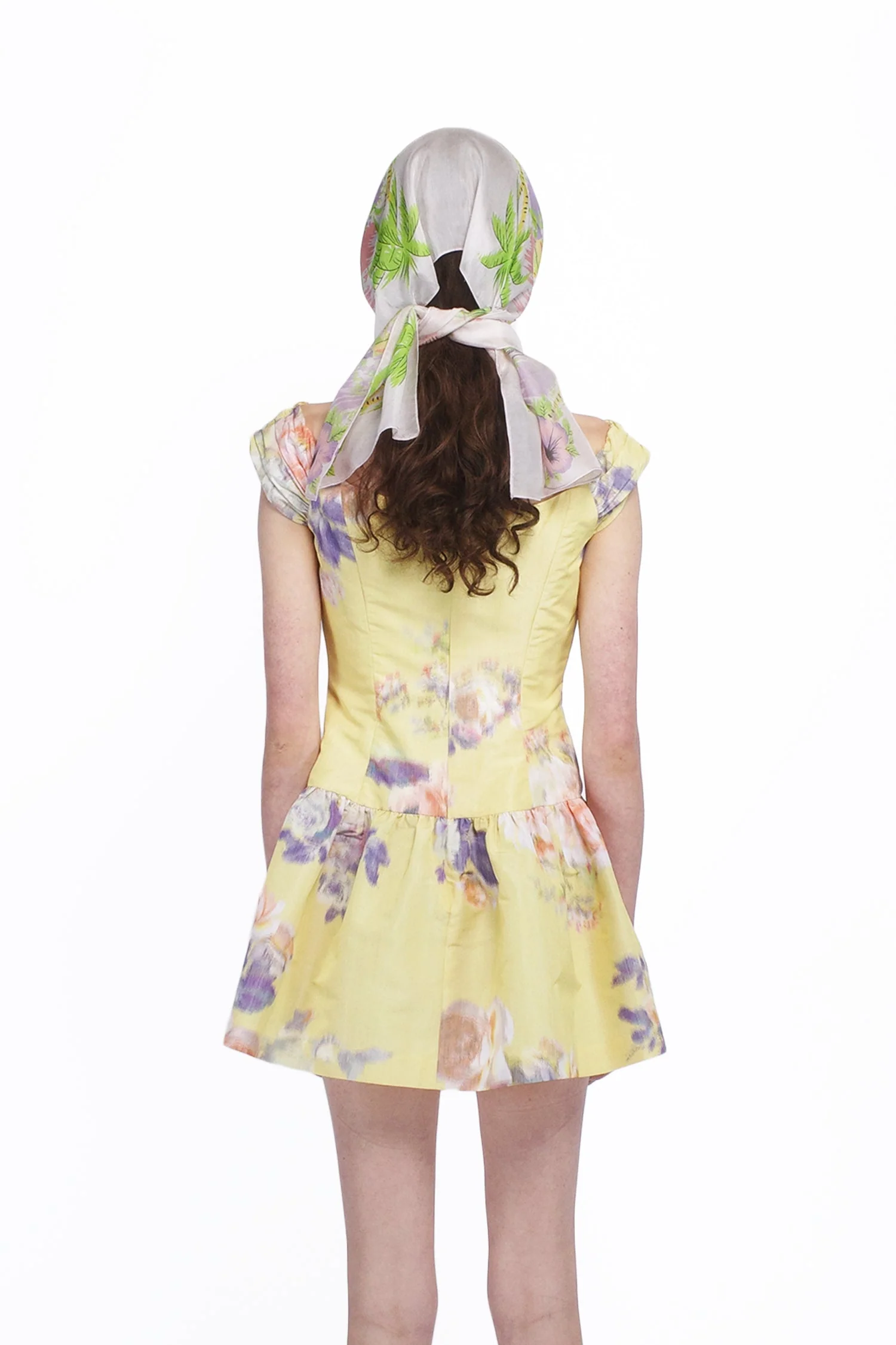 Cabbage Rose Taffeta Sweetheart Dress - Image 4