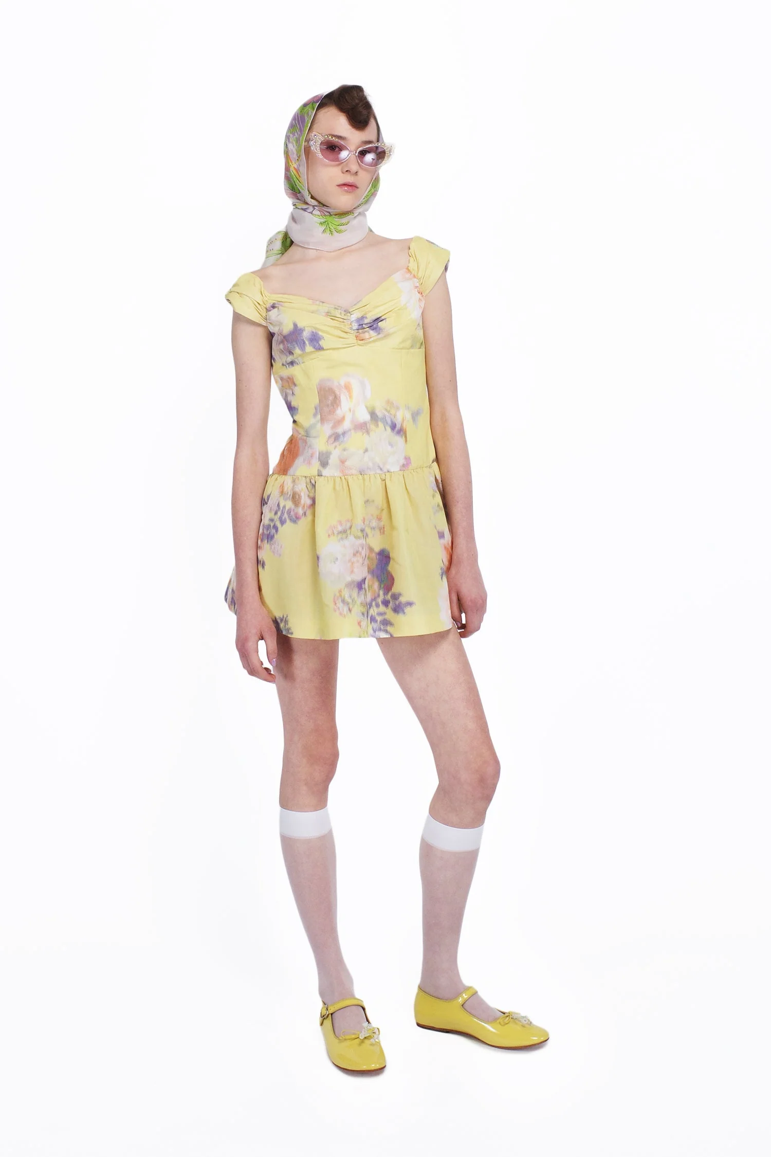 Cabbage Rose Taffeta Sweetheart Dress - Image 5