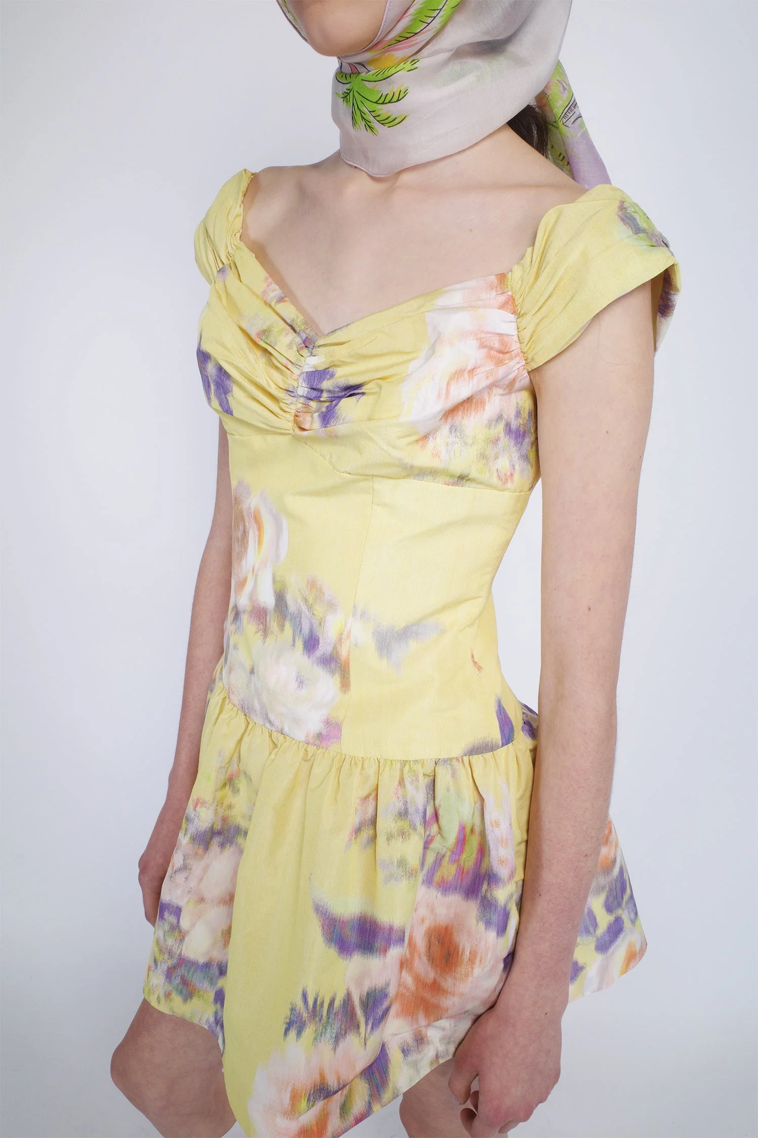 Cabbage Rose Taffeta Sweetheart Dress - Image 6