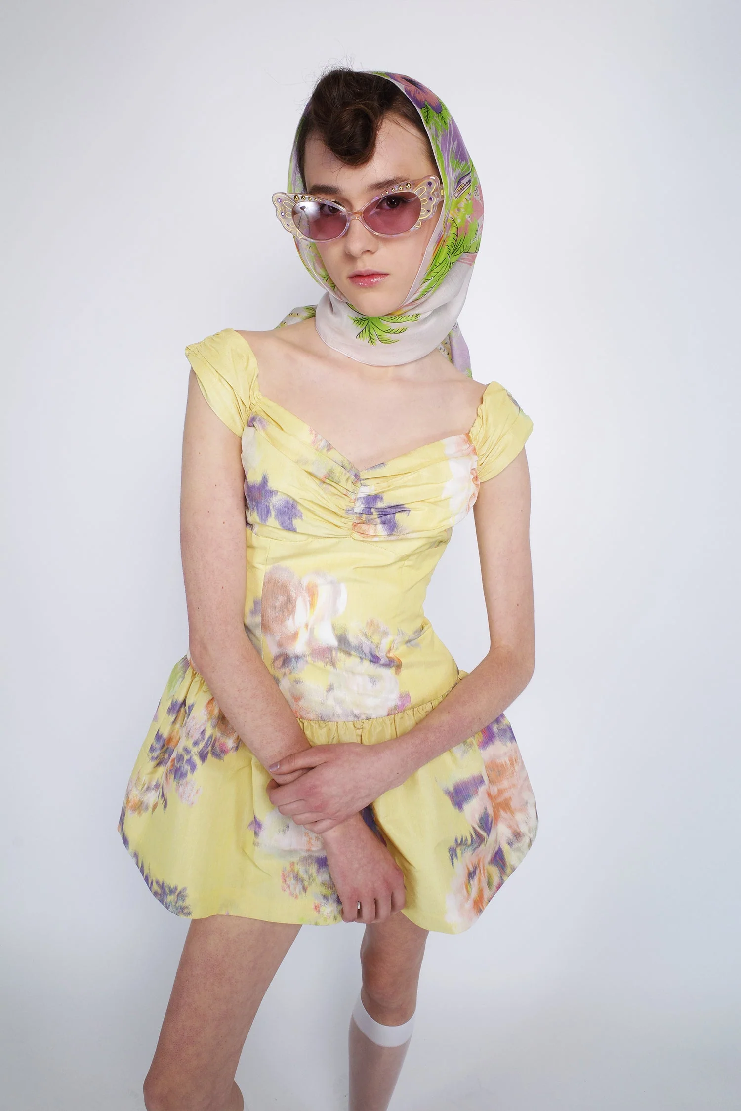Cabbage Rose Taffeta Sweetheart Dress - Image 7