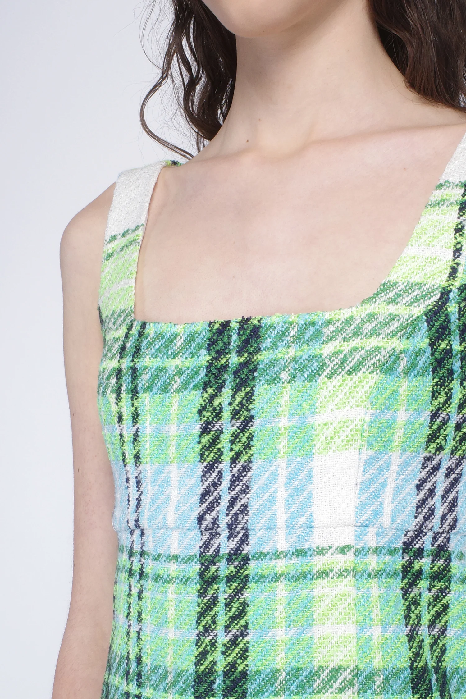 Capri Plaid Mini Dress - Image 6