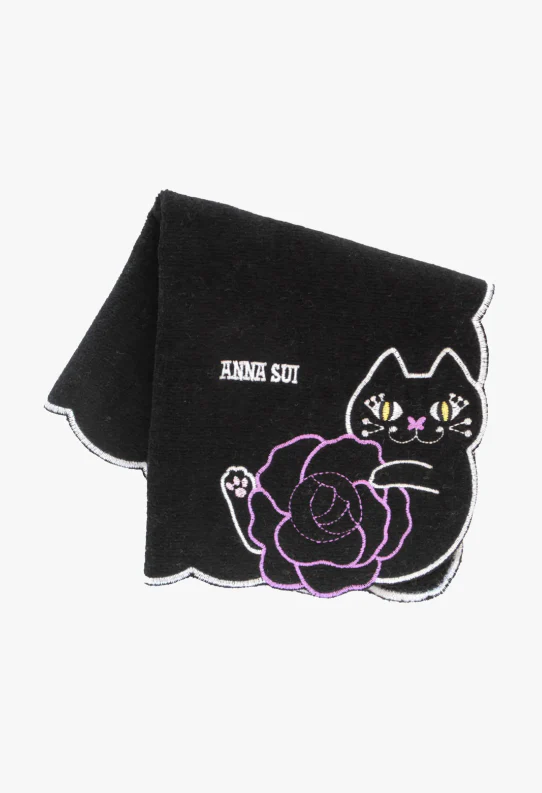 Cat Embroidery Rose Washcloth - Image 7