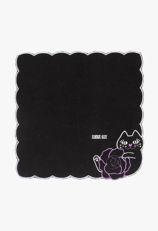 Cat Embroidery Rose Washcloth - Image 8