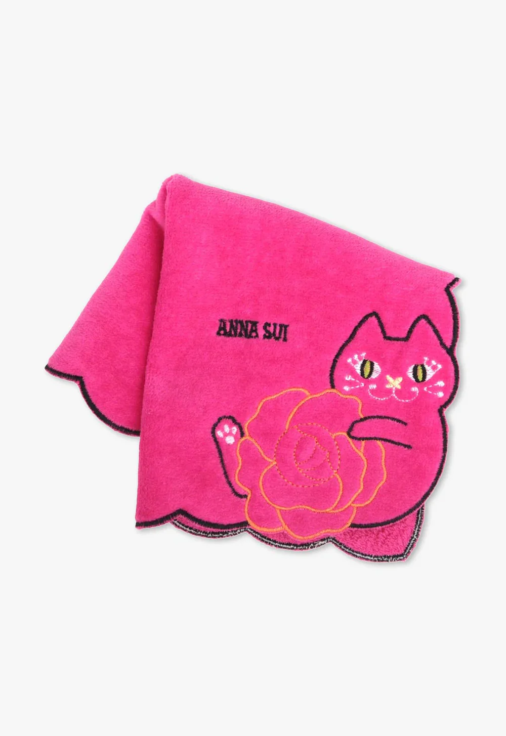 Cat Embroidery Rose Washcloth - Image 9