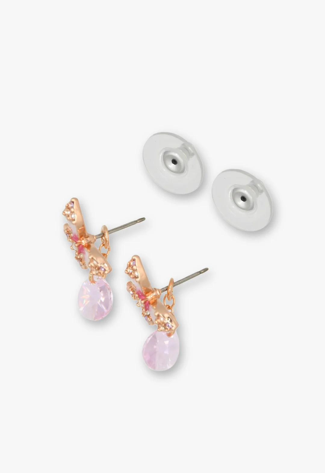 Crystal Bloom Butterfly Earrings - Image 5