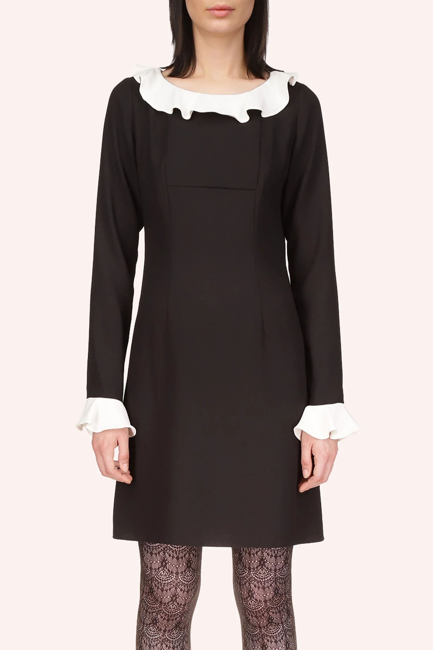 Combo Crepe Dress - Image 2