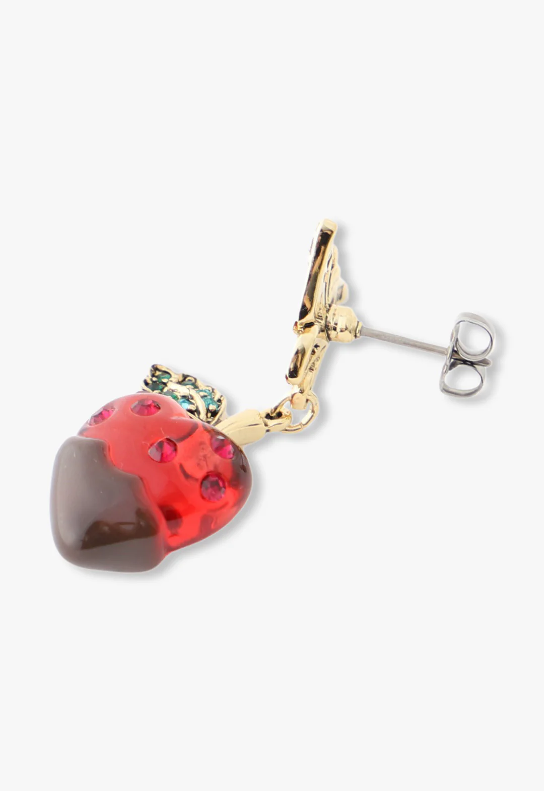 Chocolate Covered Strawberry Earrings - Red Multi - Image 4