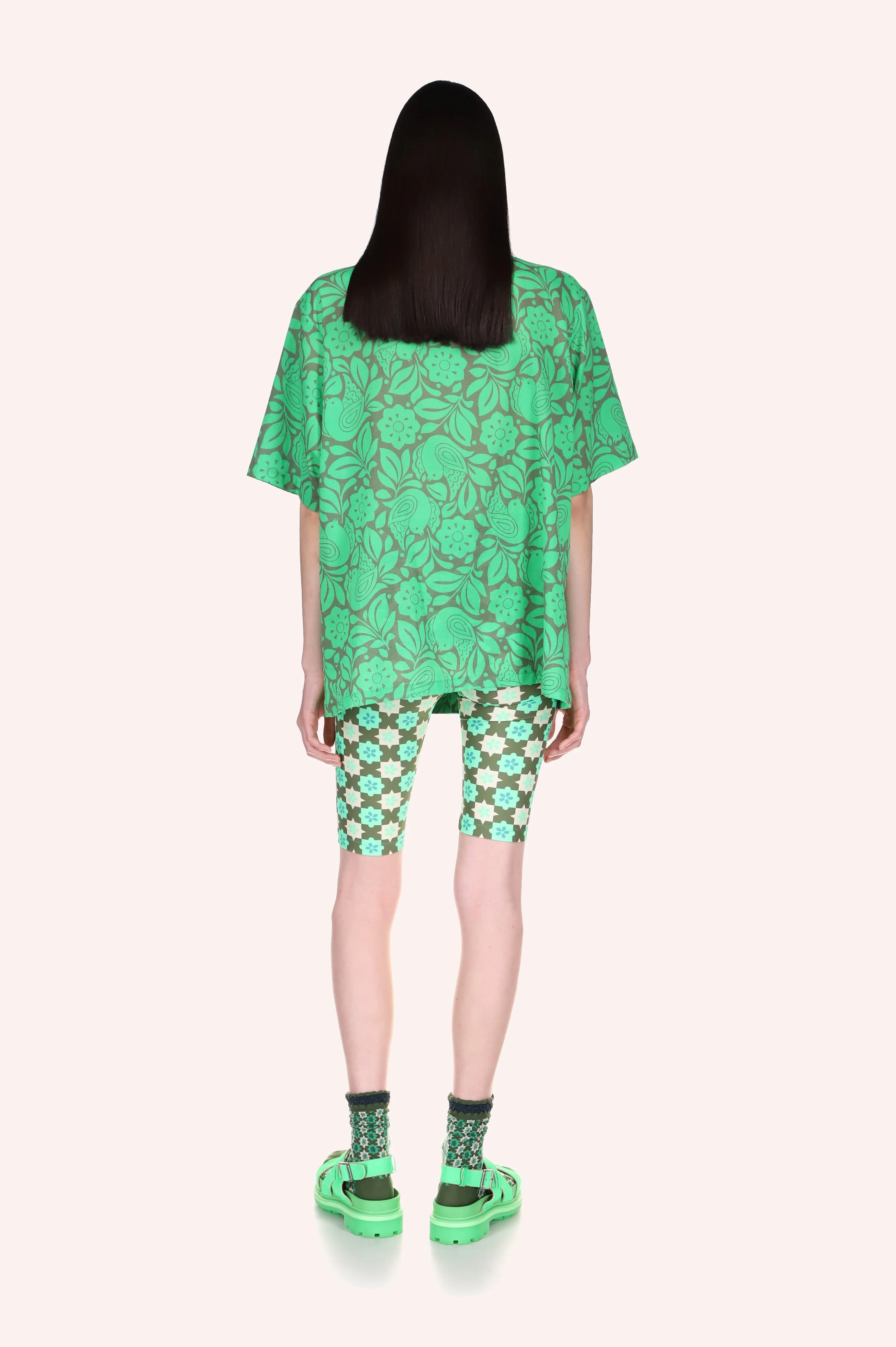 Utopian Gingham Bike Shorts - Image 4