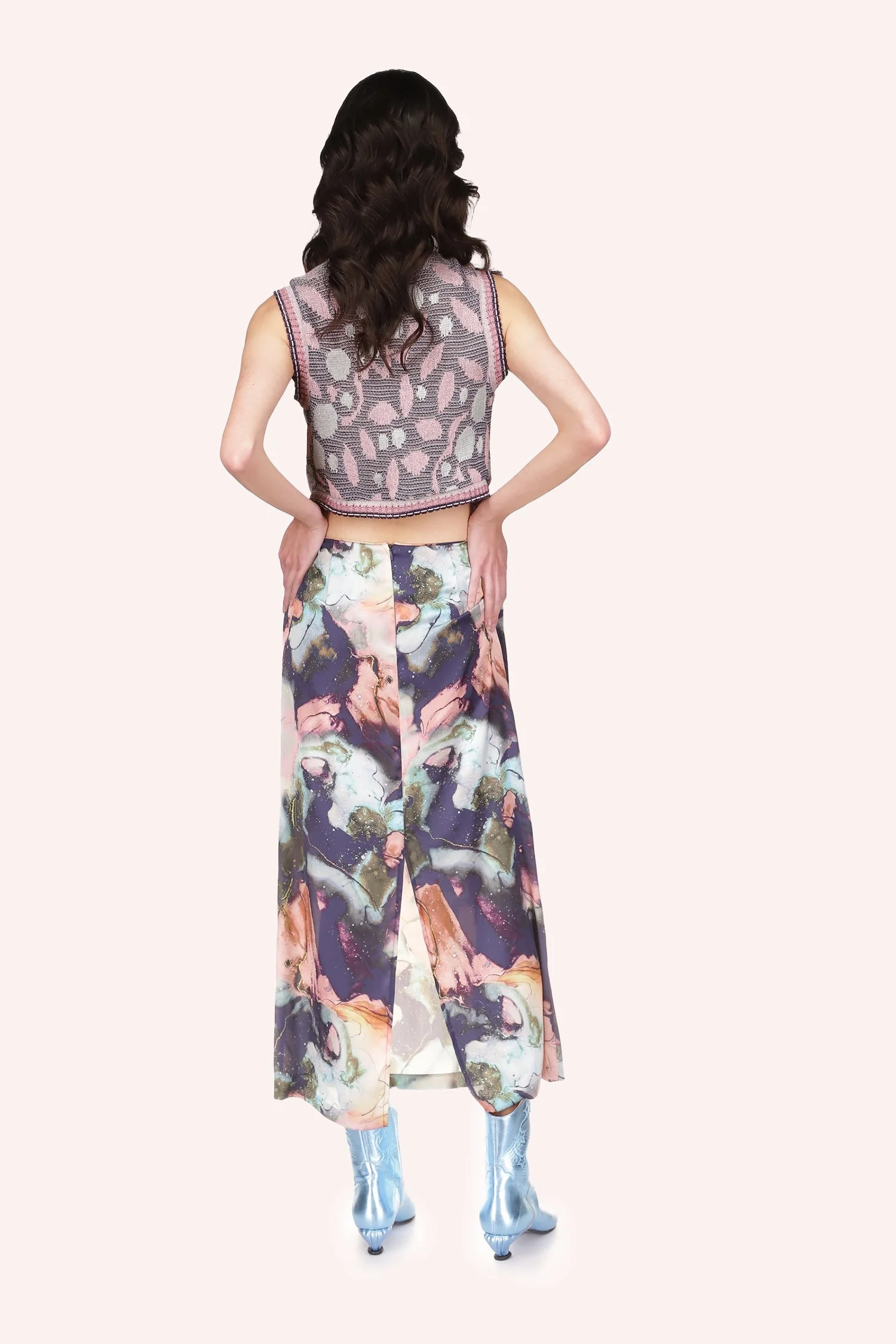 Cosmos Satin Skirt - Image 4