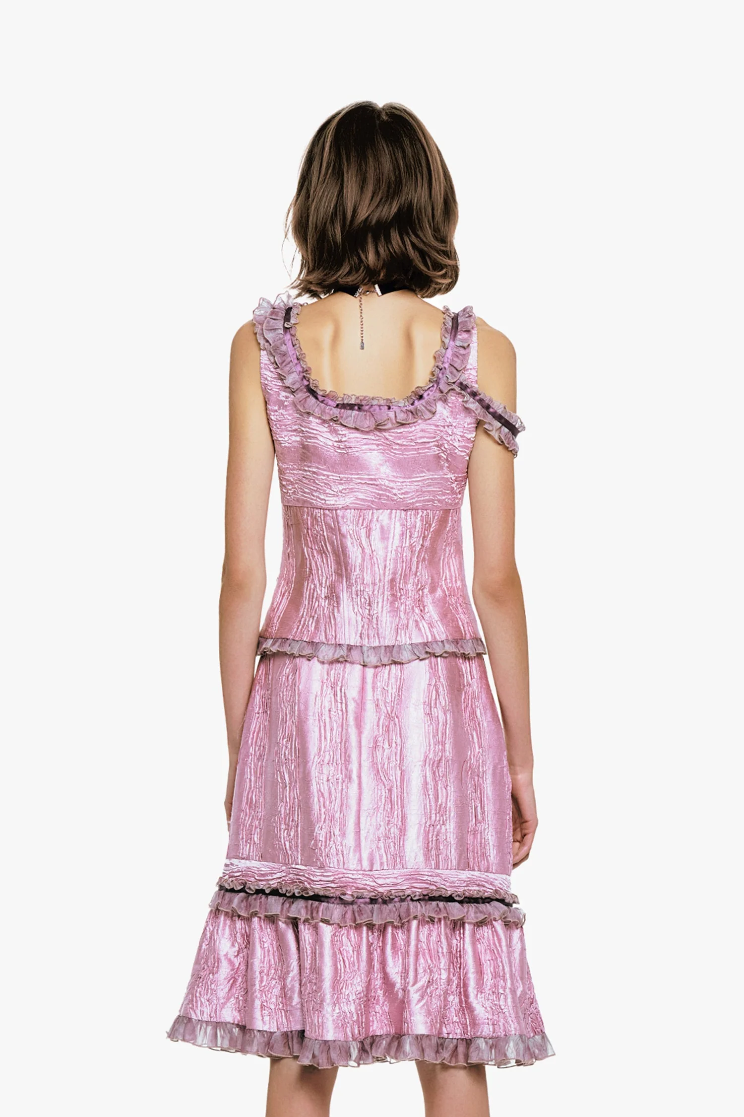 Crushed Satin Bow Top - Image 5