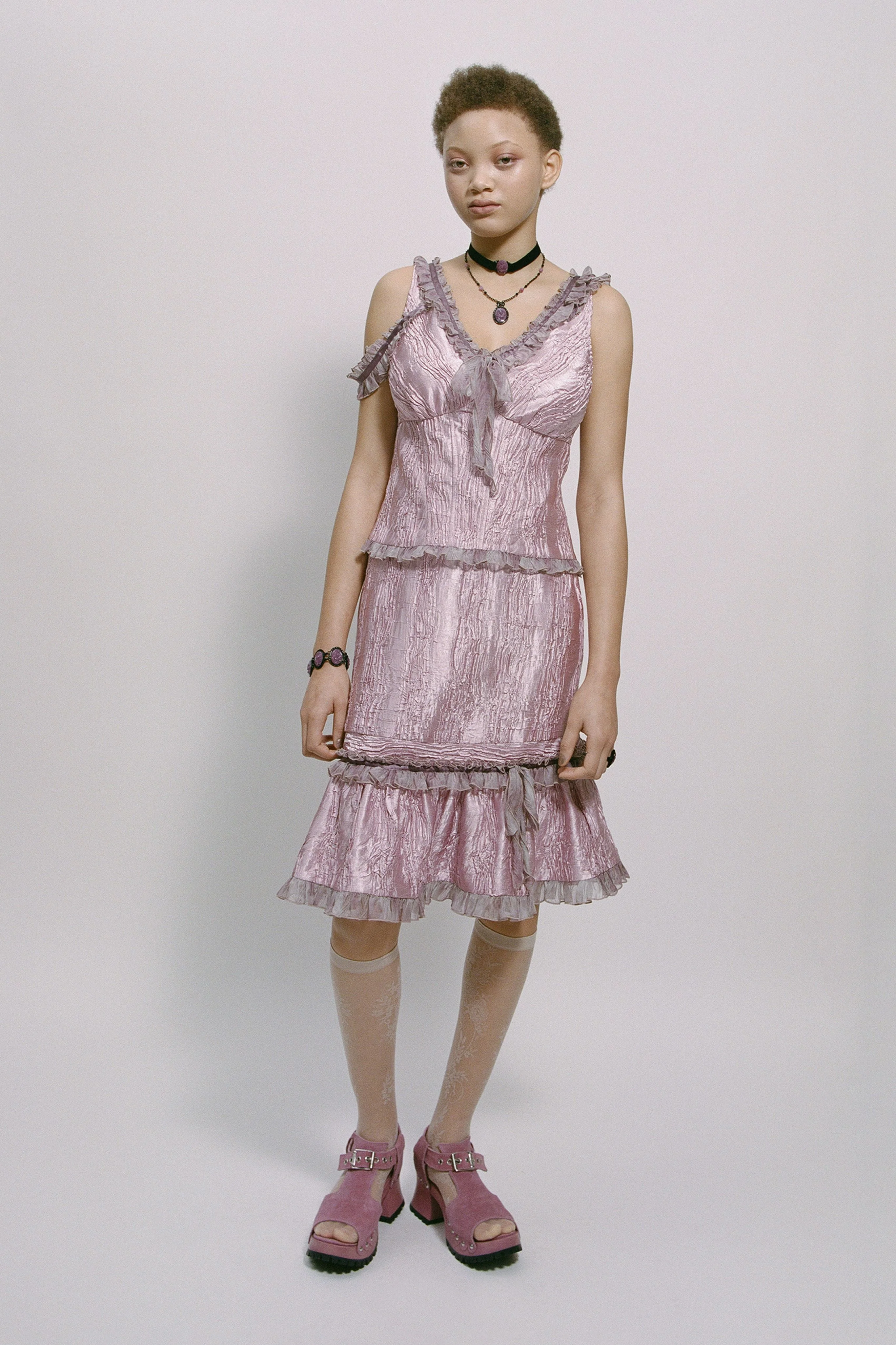 Crushed Satin Bow Top - Image 8