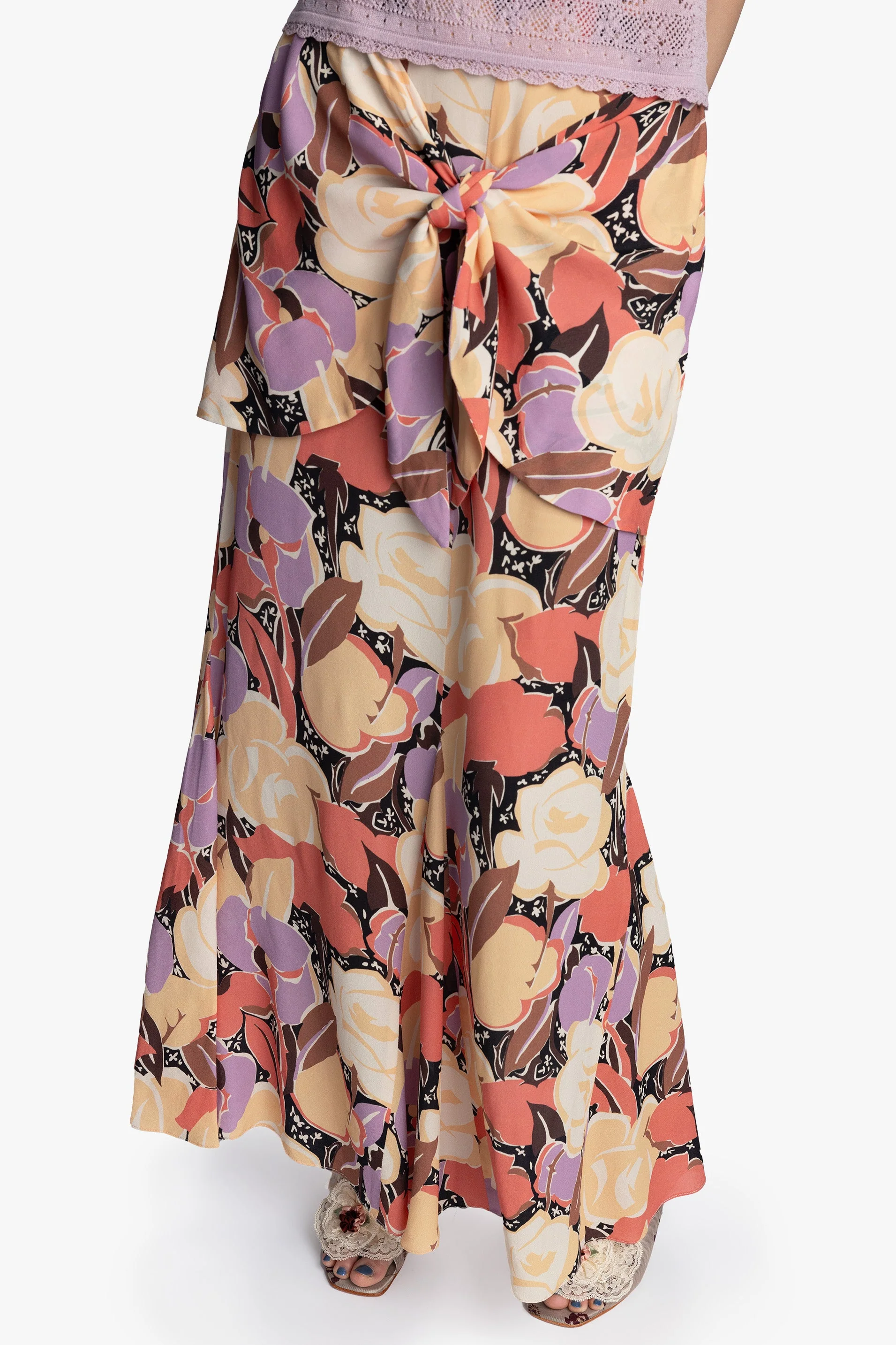 Desert Bloom Crepe Skirt - Image 2