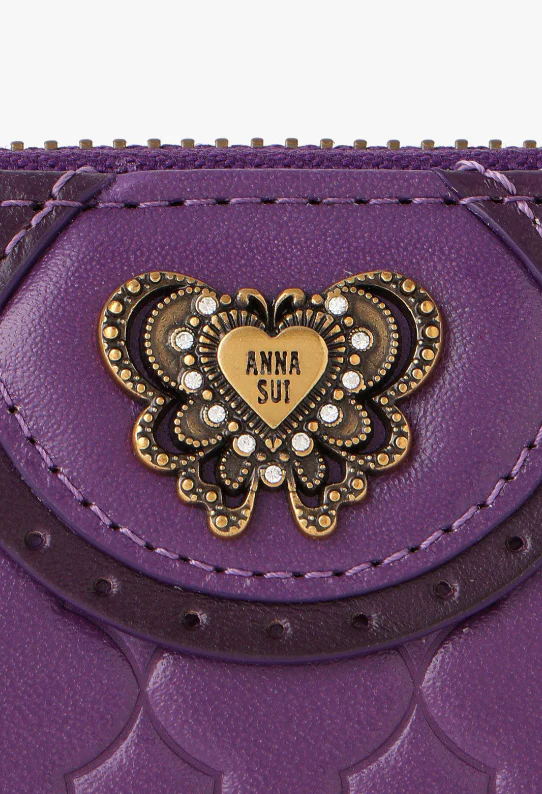 Victorian Quilted Wallet - Purple - Image 5