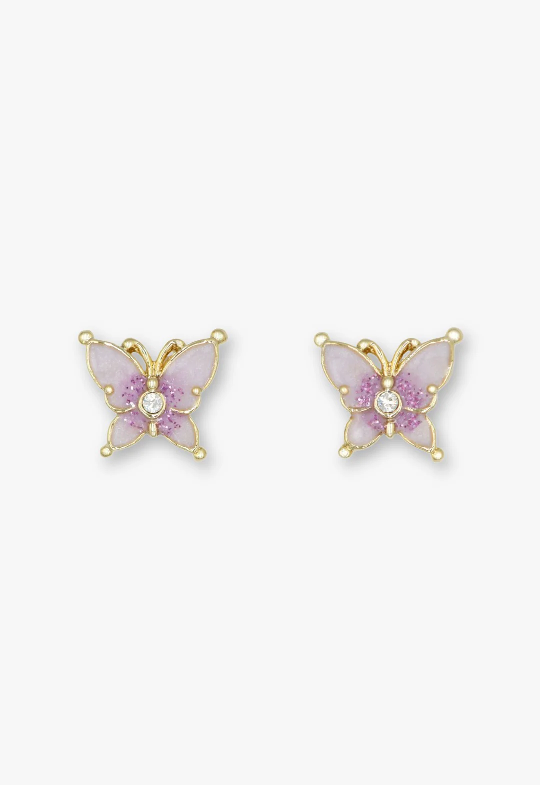 Twilight Butterfly Drop Earrings - Gold - Image 2
