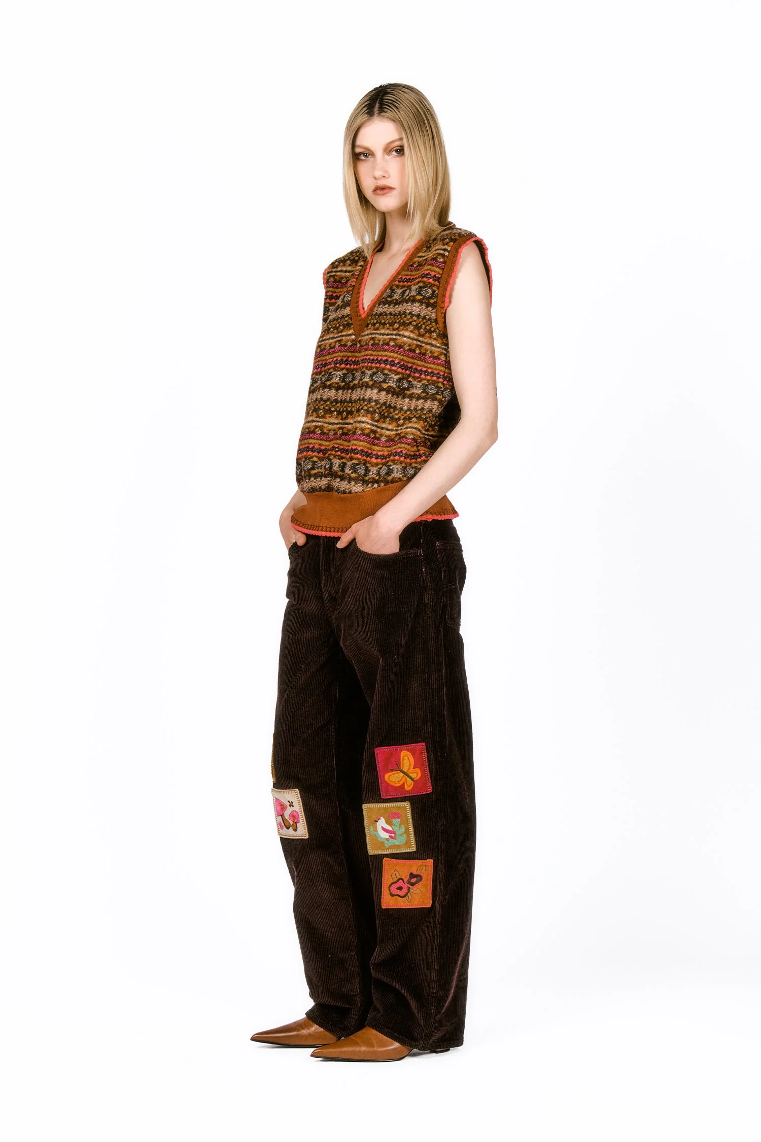 Fair Isle Fleece Vest - Image 3