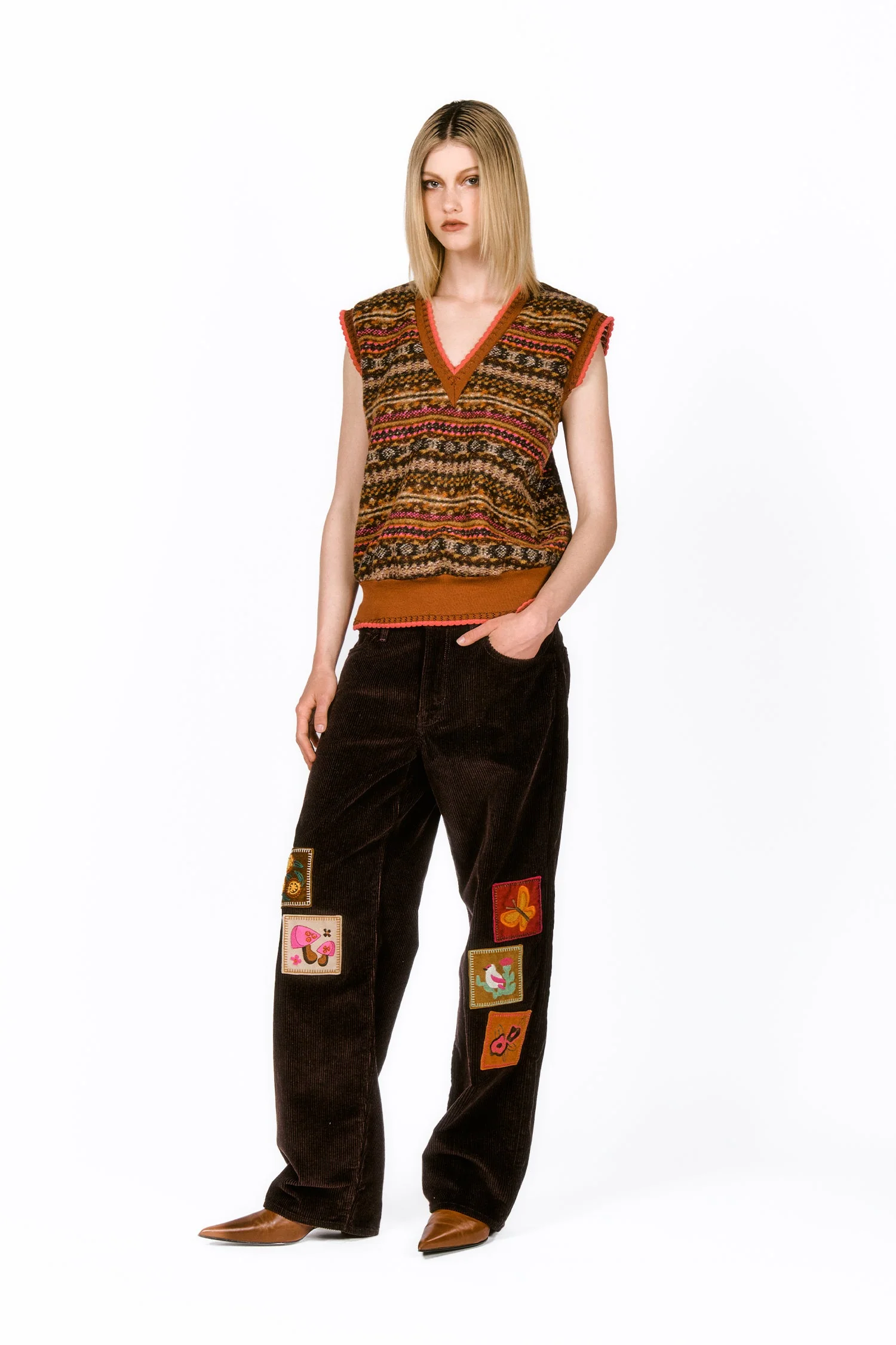 Fair Isle Fleece Vest - Image 5