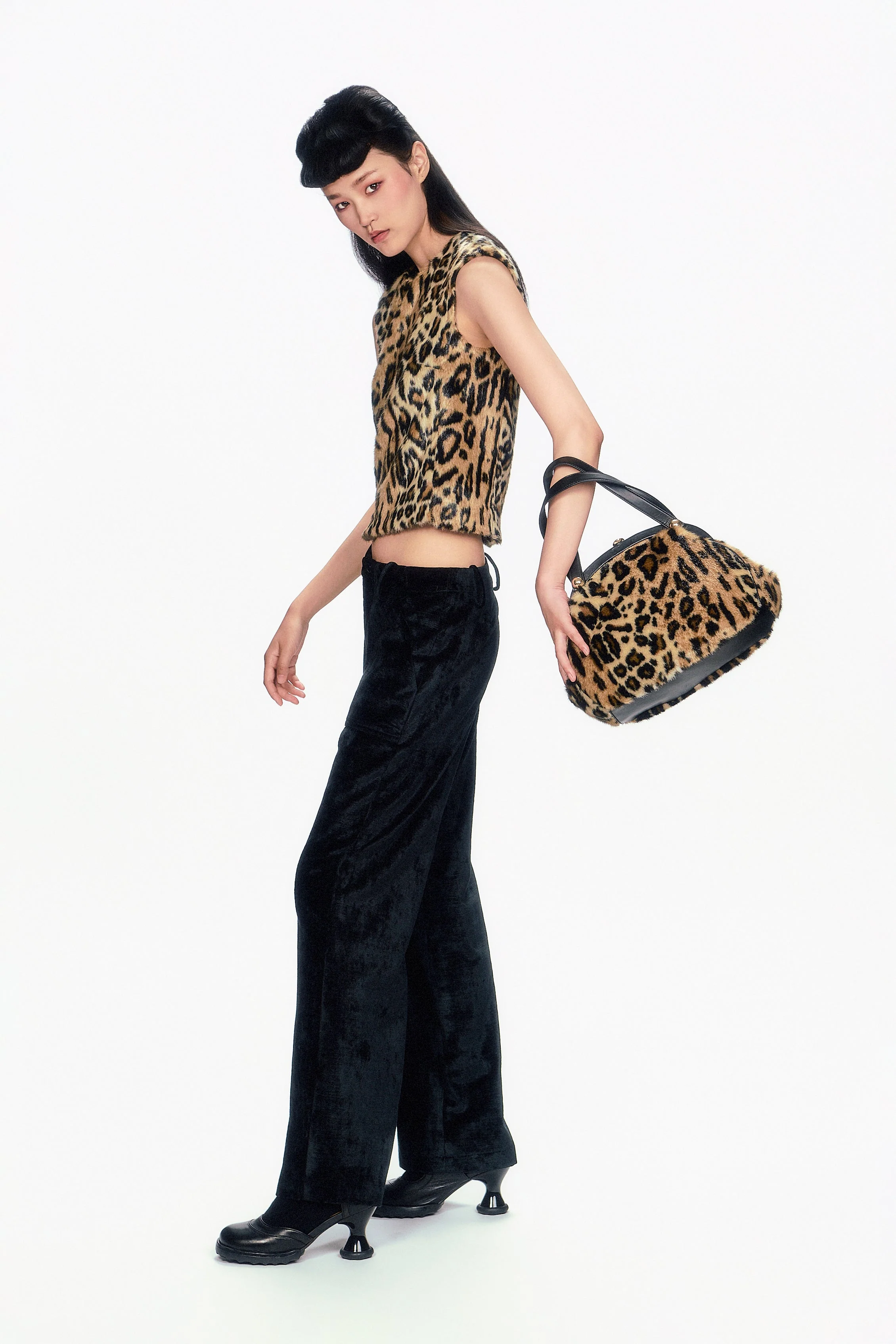 Faux Leopard Sleeveless Top - Image 6