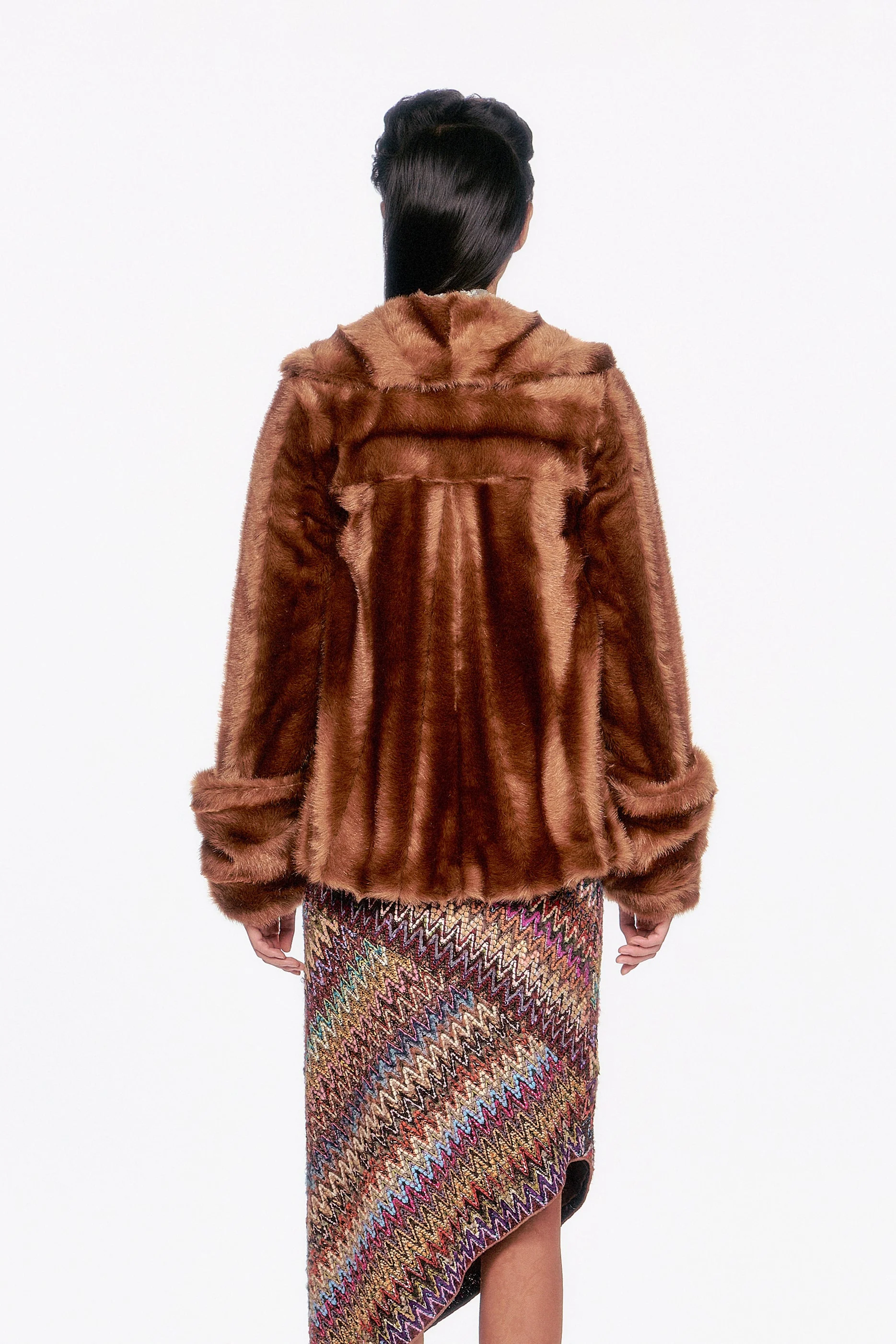 Faux Mink Swing Coat - Image 5