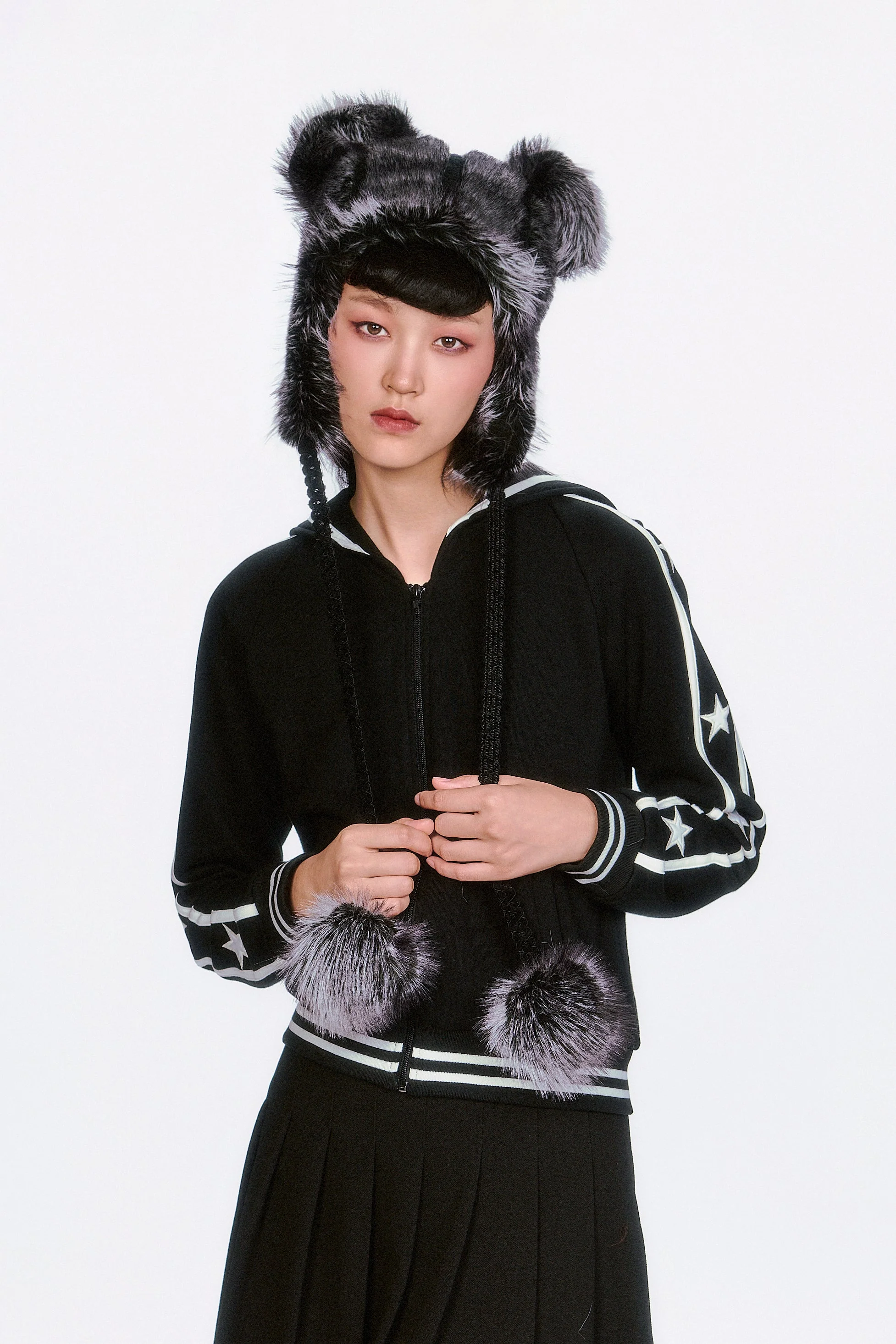 Faux Silver Fox Hat - Image 4