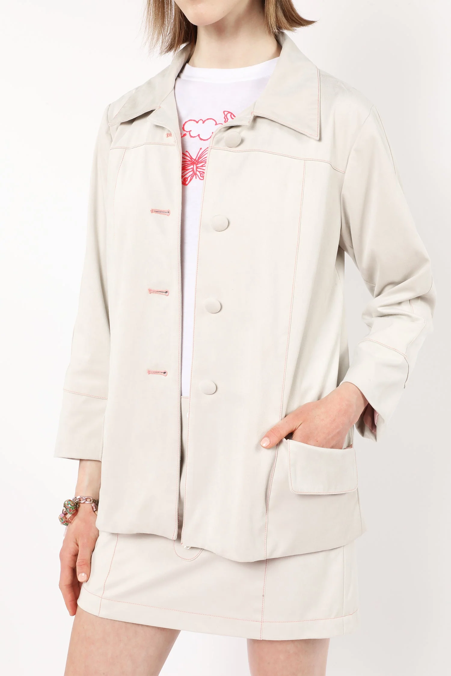 Faux Suede Coat - Image 7