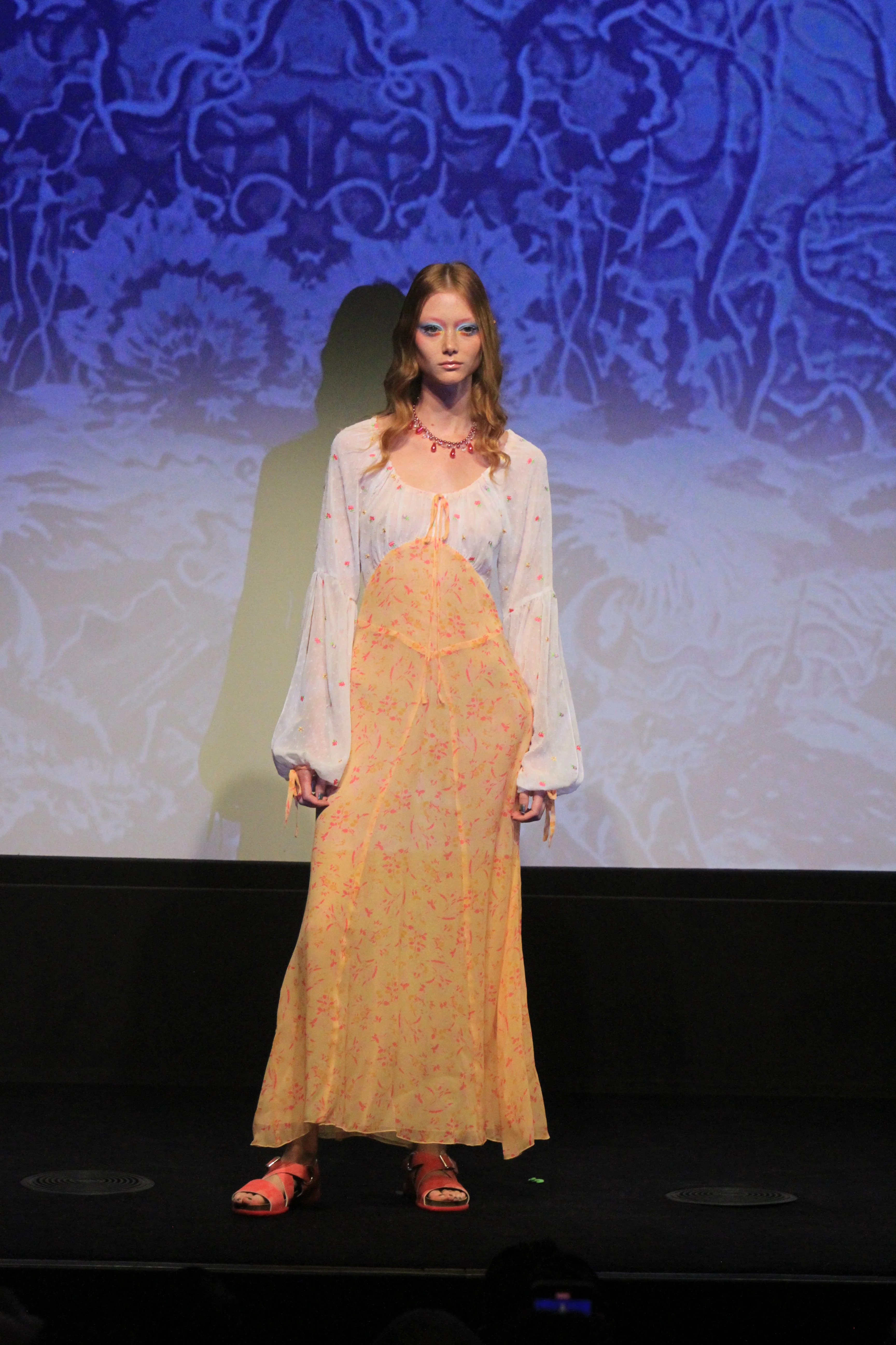 Floral Swiss Dot & Arcadia Blossom Princess Dress - Image 5