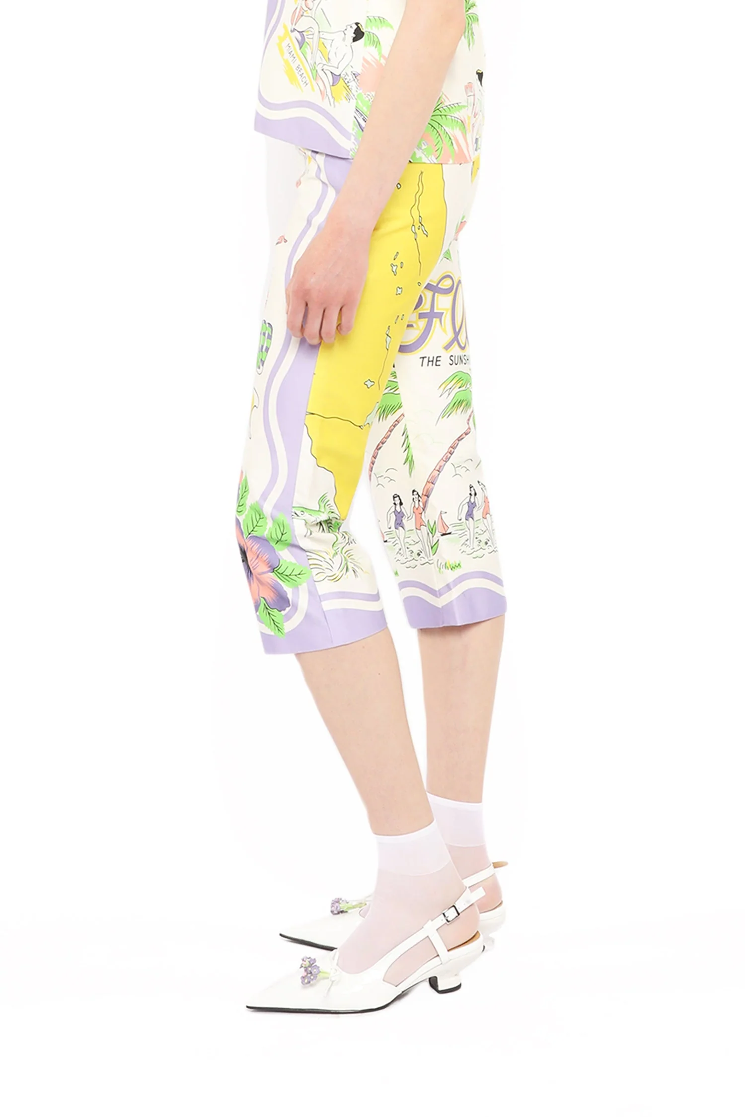 Florida Cotton Sateen Capri Pants - Image 3