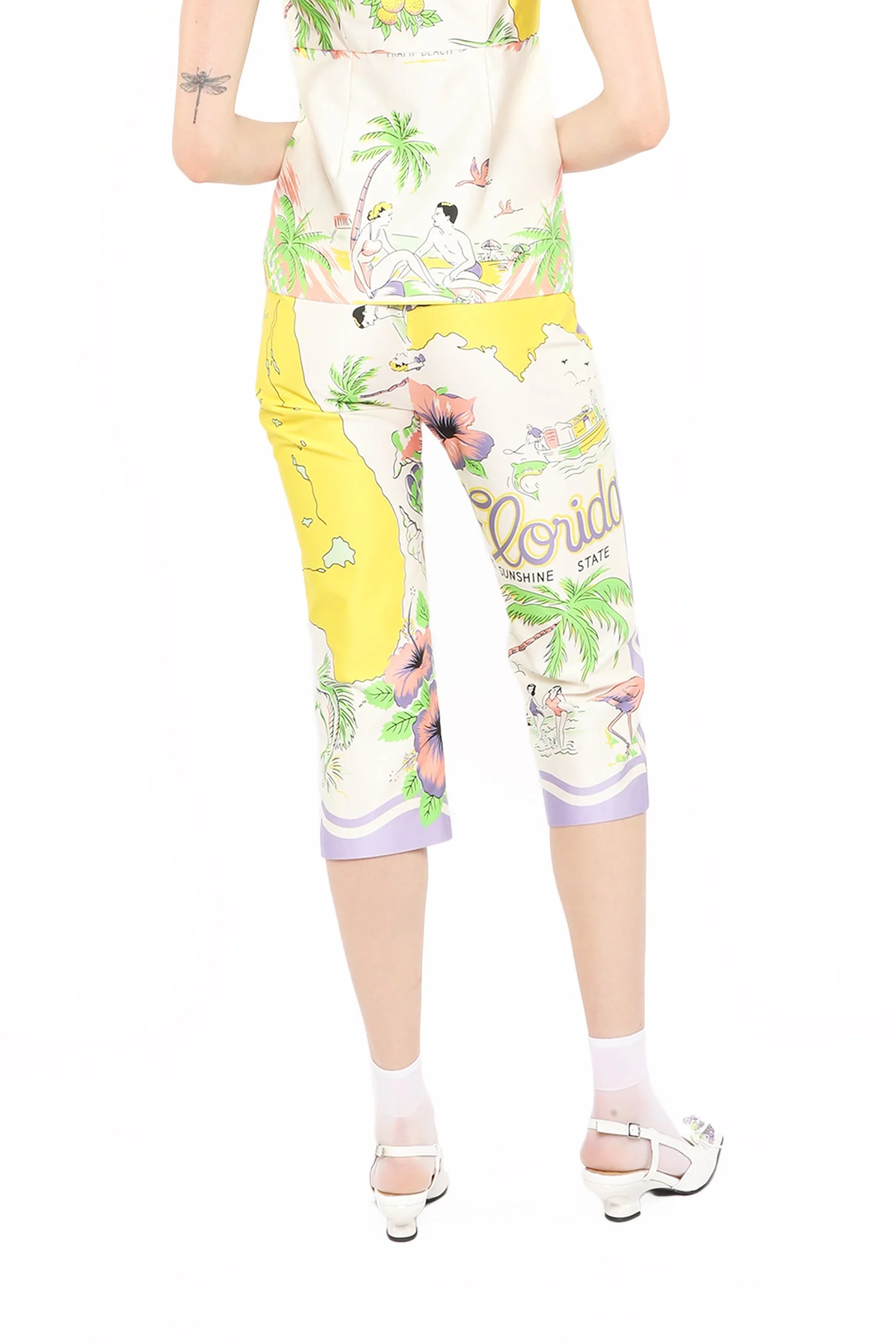 Florida Cotton Sateen Capri Pants - Image 4