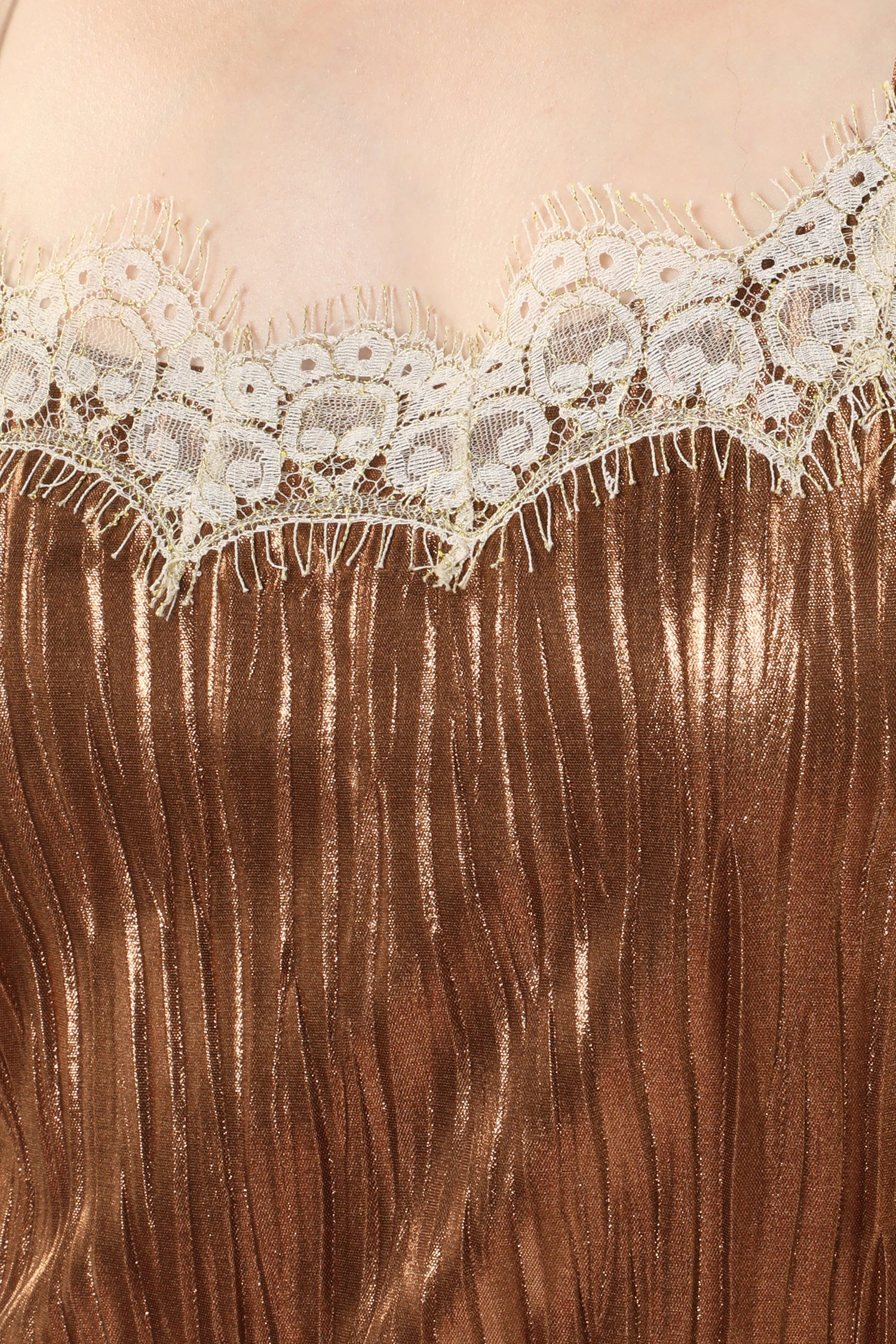 Pleats Lace Slip Dress - Image 7