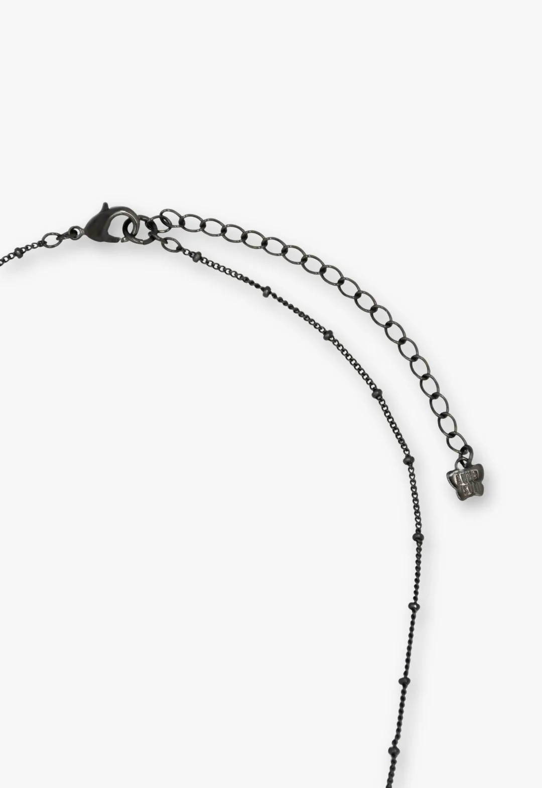 Lucky Cat Flower Necklace- Gunmetal - Image 4