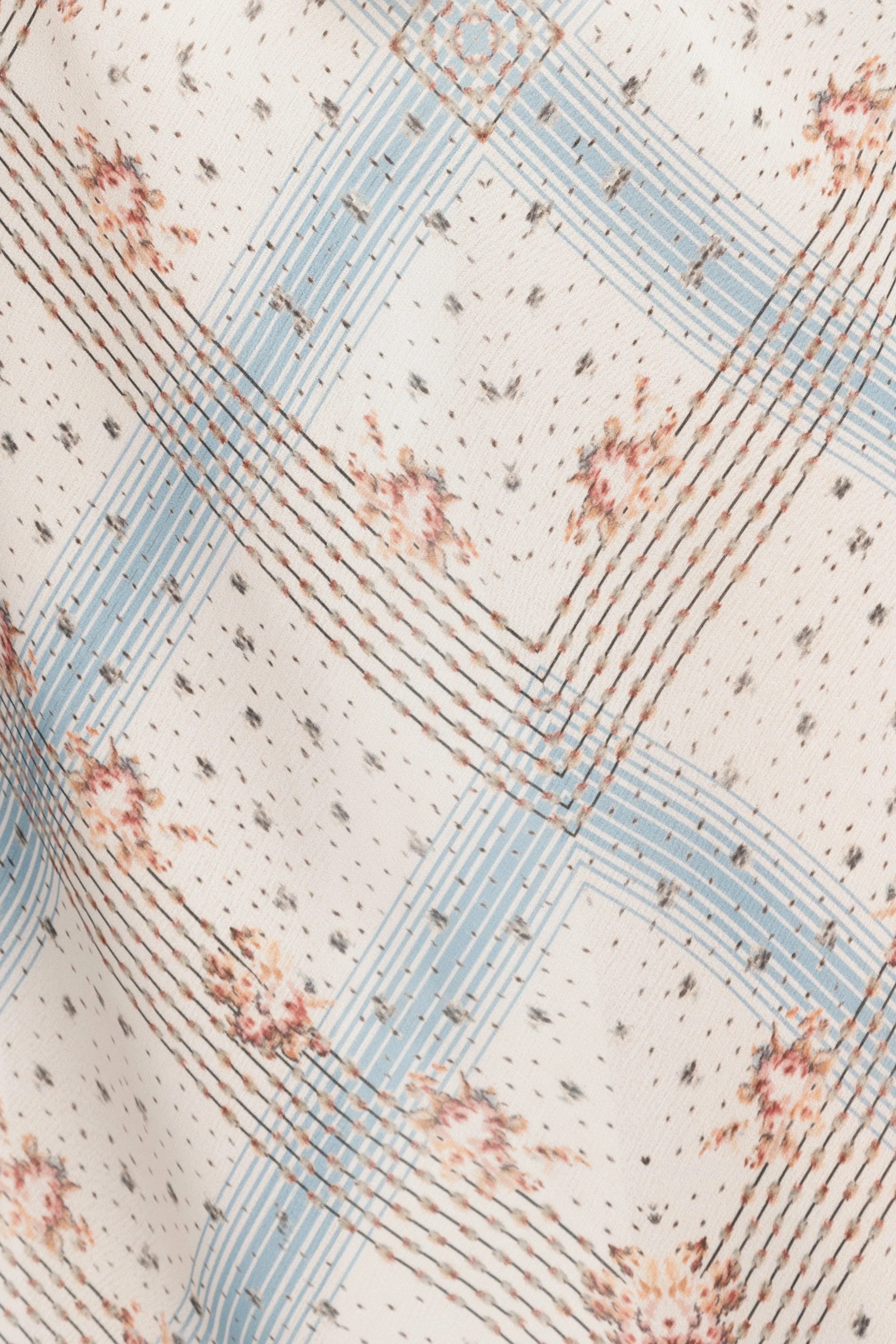 Heritage Scarf Print Chiffon Skirt - Image 6