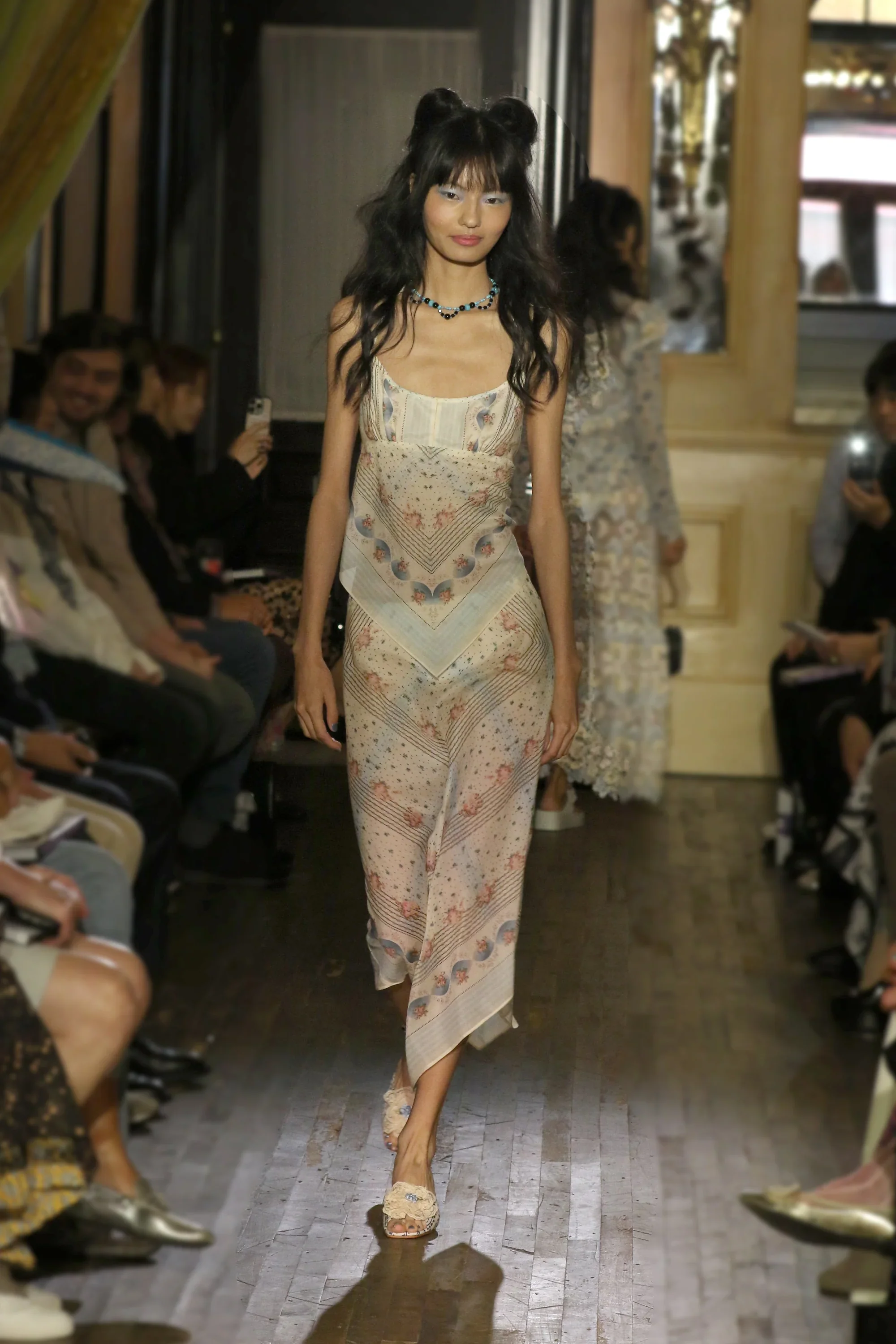 Heritage Scarf Print Chiffon Skirt - Image 7