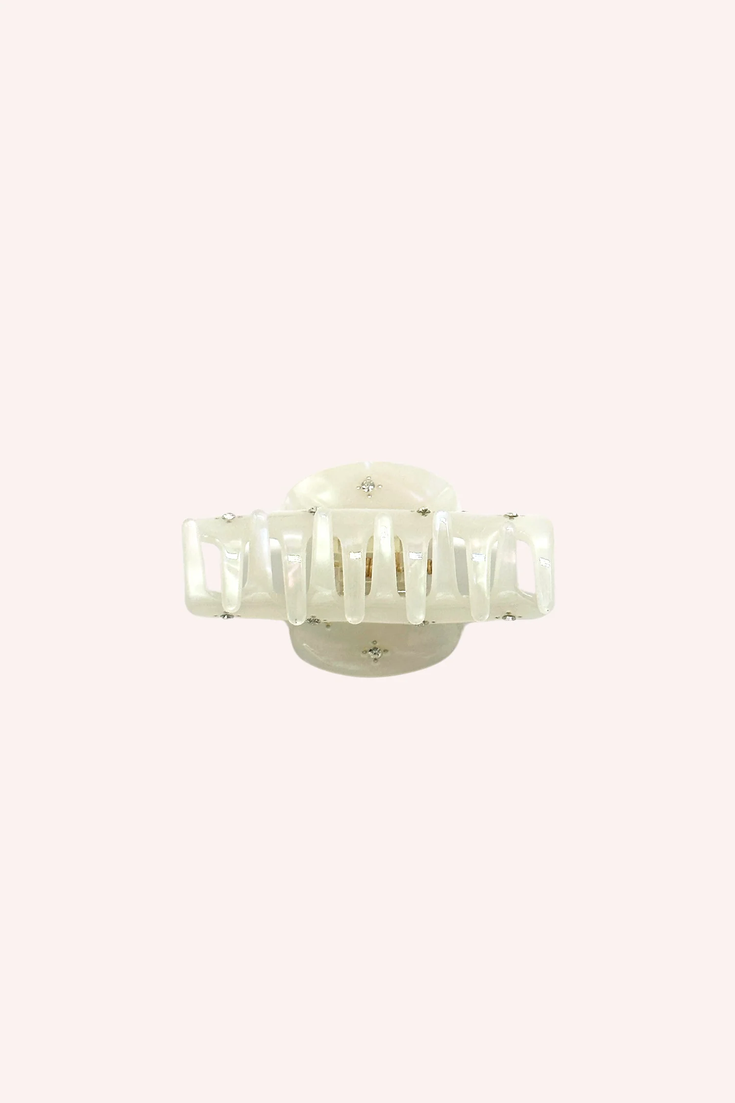 Pearl Medium Pastel Crystal Jaw Clip - Image 2
