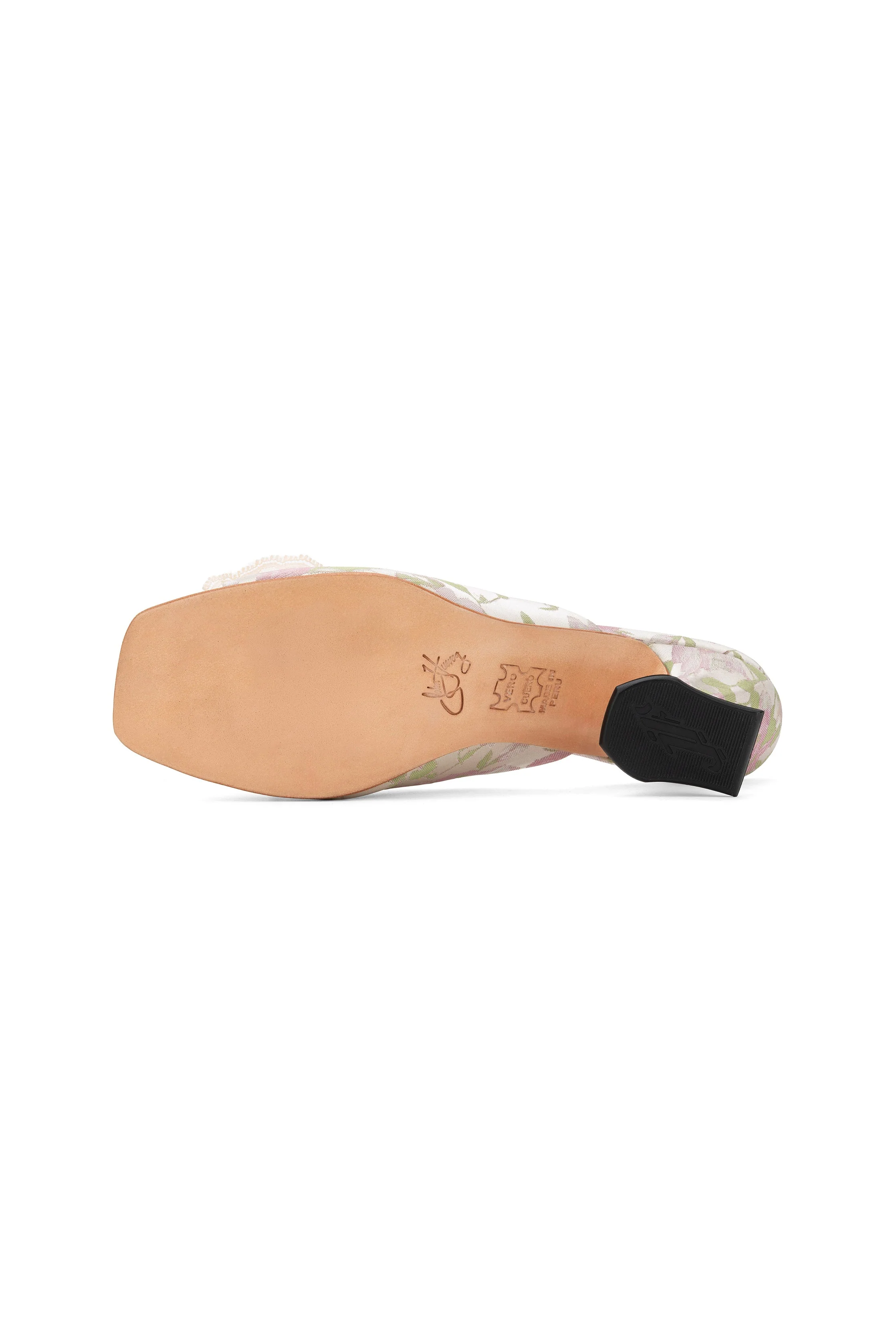 John Fluevog x Anna Sui Brocade Mules- Pink - Image 5