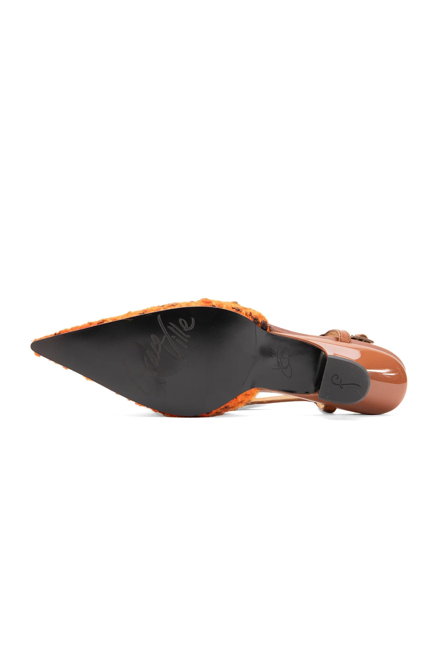 John Fluevog x Anna Sui Marmalade Tweed Slingback - Image 6