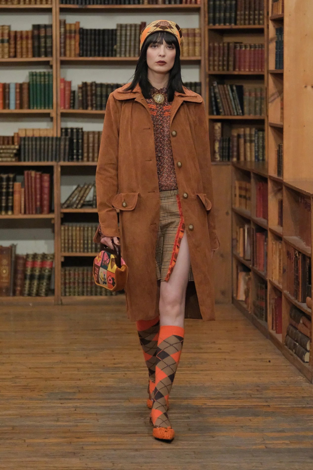 John Fluevog x Anna Sui Marmalade Tweed Slingback - Image 8