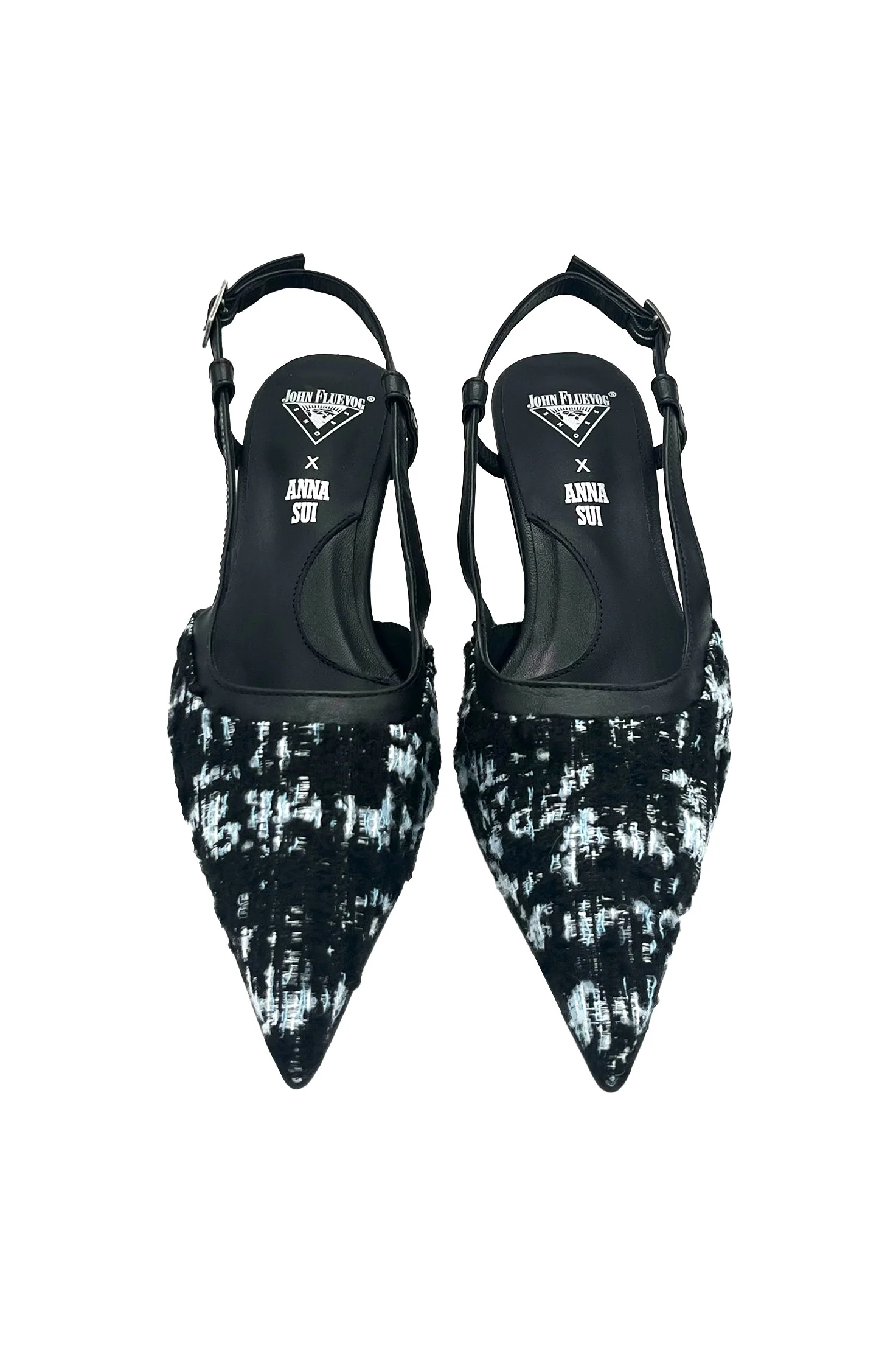 John Fluevog x Anna Sui Tweed Slingback - Image 3