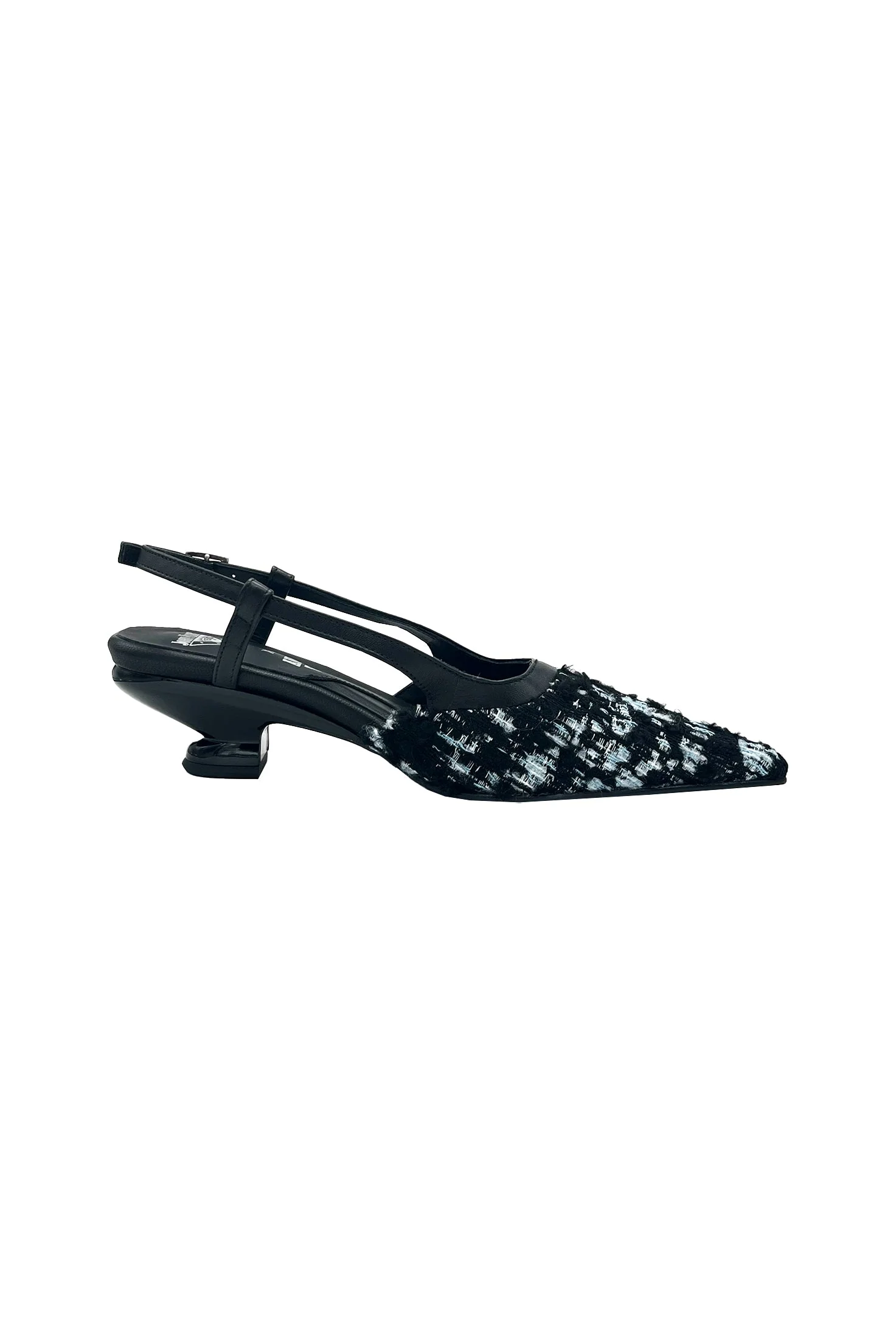 John Fluevog x Anna Sui Tweed Slingback - Image 5