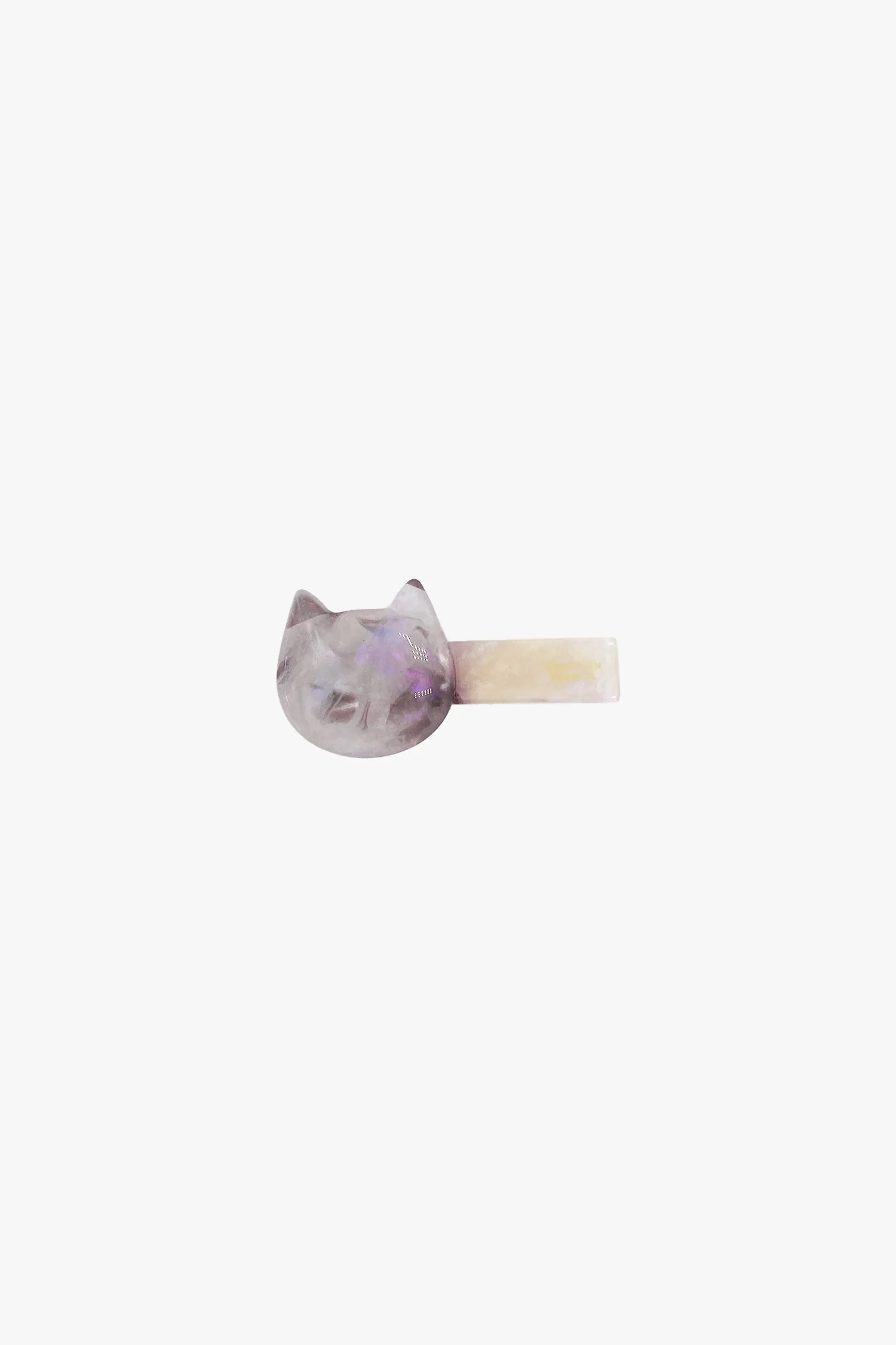 Kitten Side Clips - Amethyst