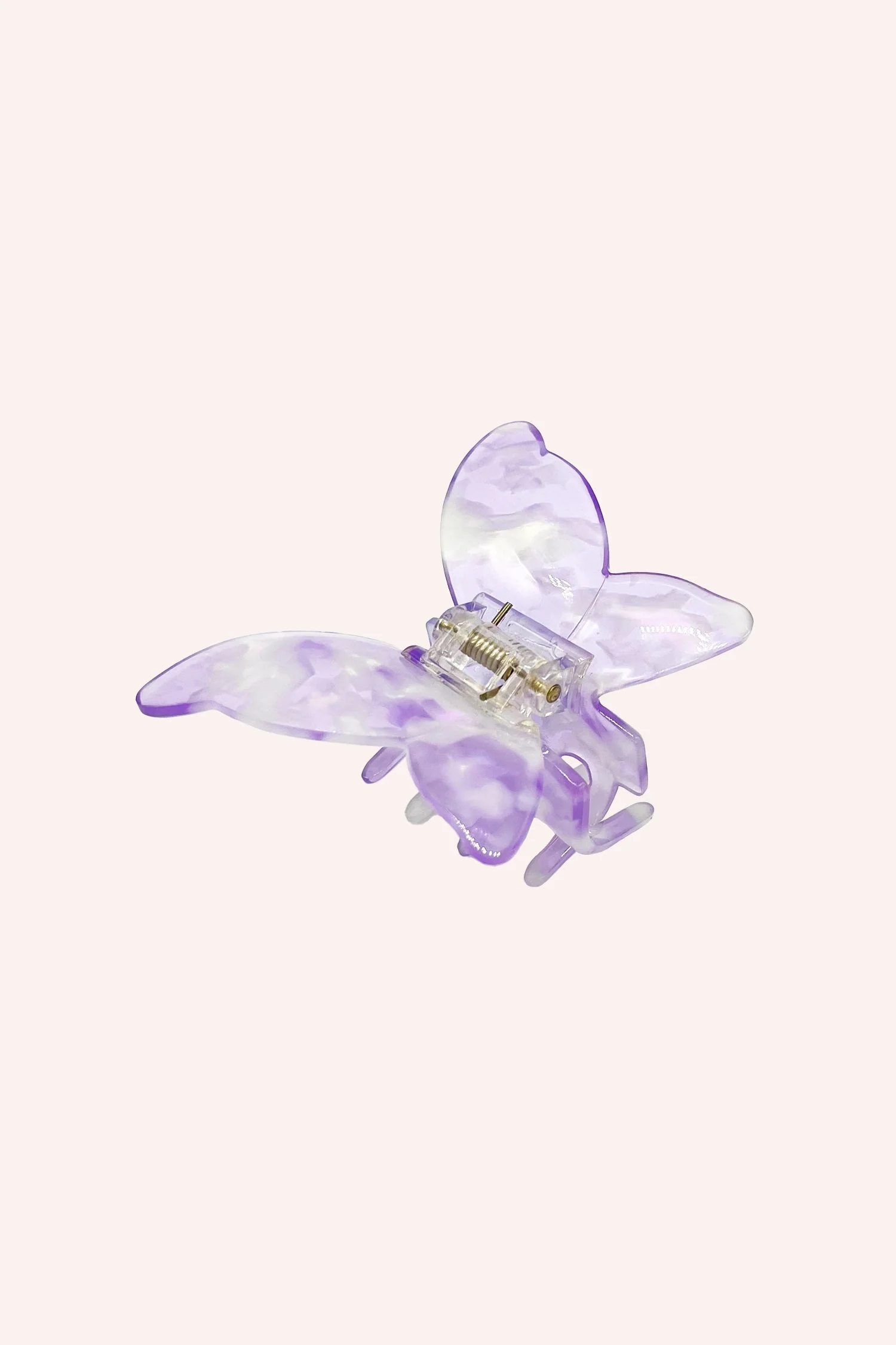Large Gemstone Butterfly Jaw Clip - Lavender - Image 2