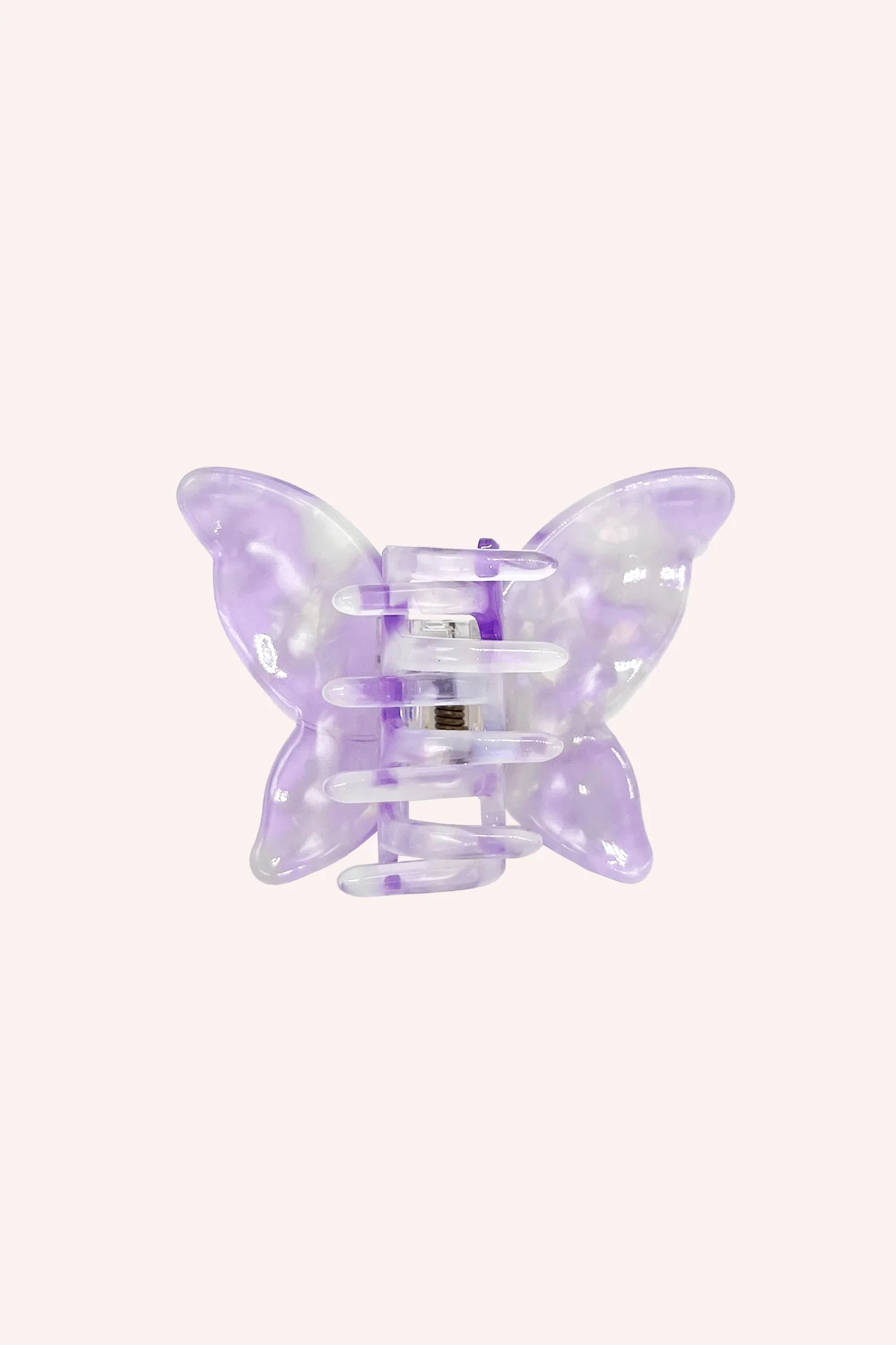 Large Gemstone Butterfly Jaw Clip - Lavender - Image 3
