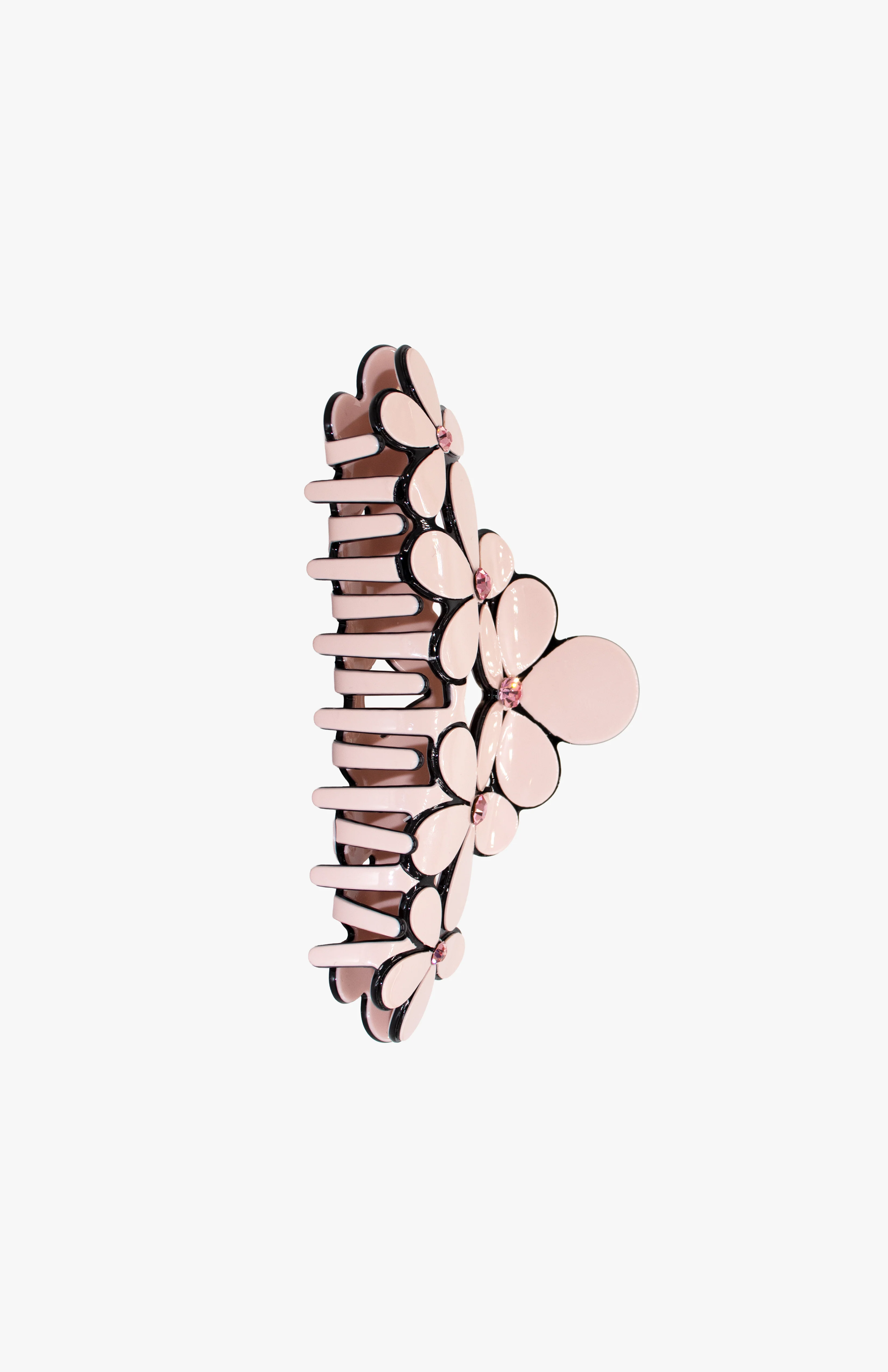 Layered Open Flower Large Jaw- Pink Gem - Image 2